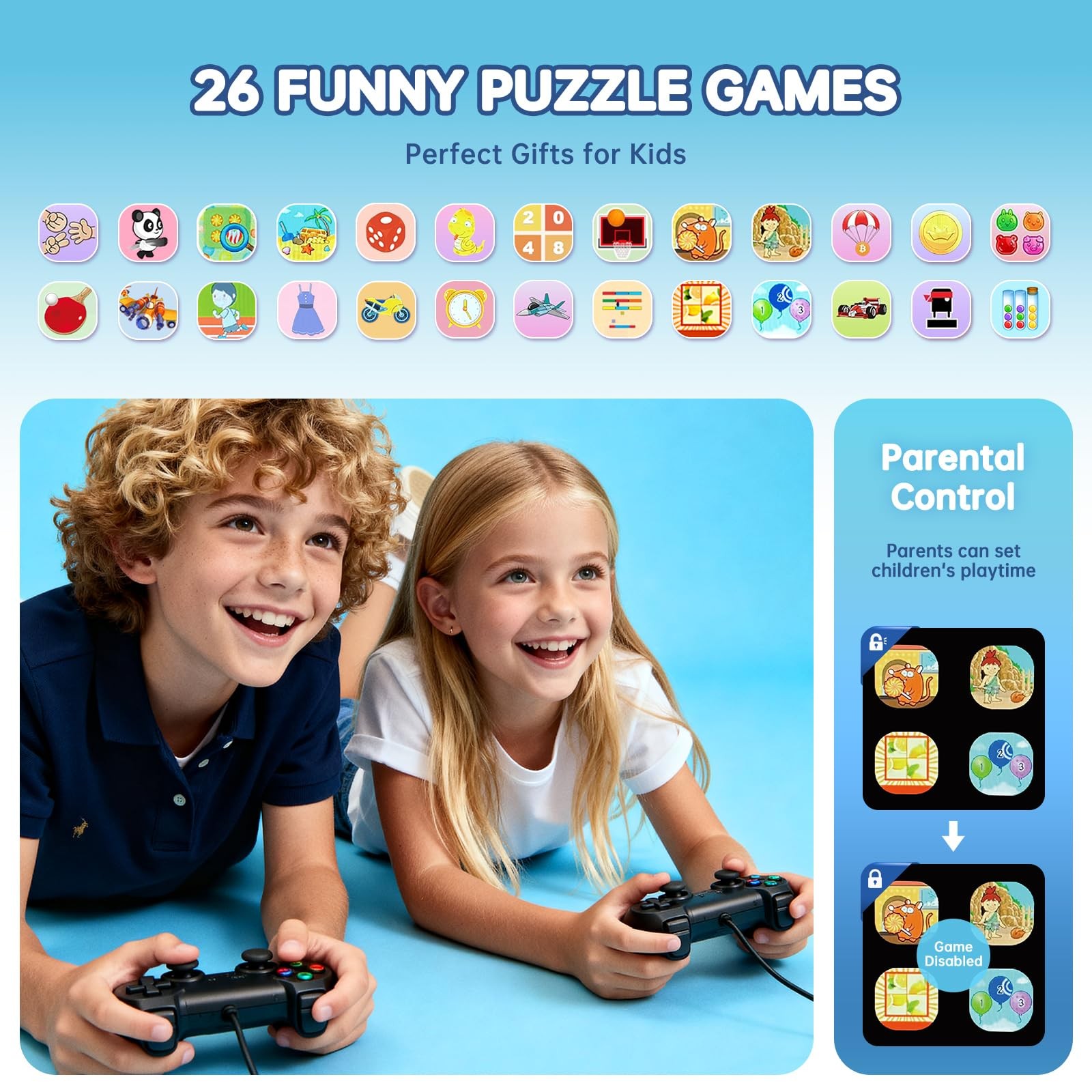 Smart Watch for Kids with 26 Puzzle Games, HD Touch Screen Kids Watch, Camera…