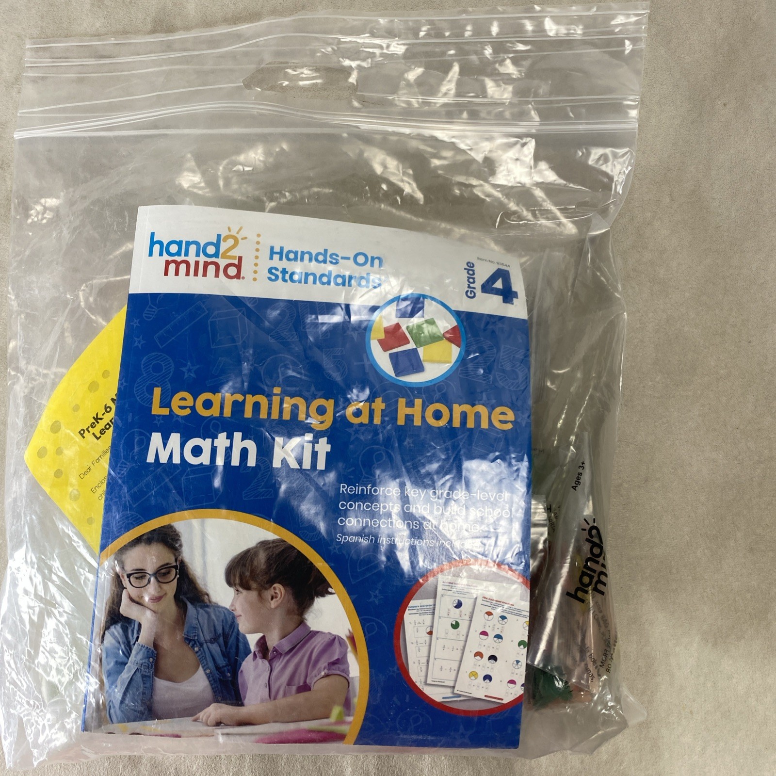 New Hand 2 Mind Grade 4 Hands On Standards Learning At Home Math Kit 93544