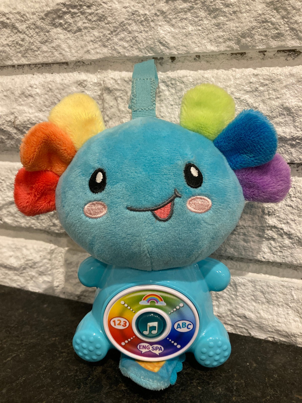 Leap Frog Learning Up Rainbow Pal English Spanish Bilingual lights sounds plush