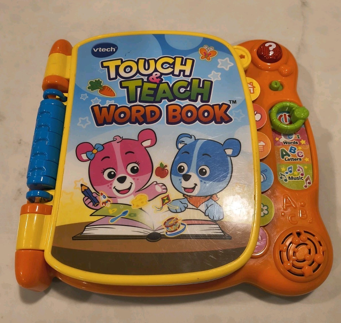 VTech Touch & Teach Word Book 1416 Interactive ABC Learning Toy Tested Works