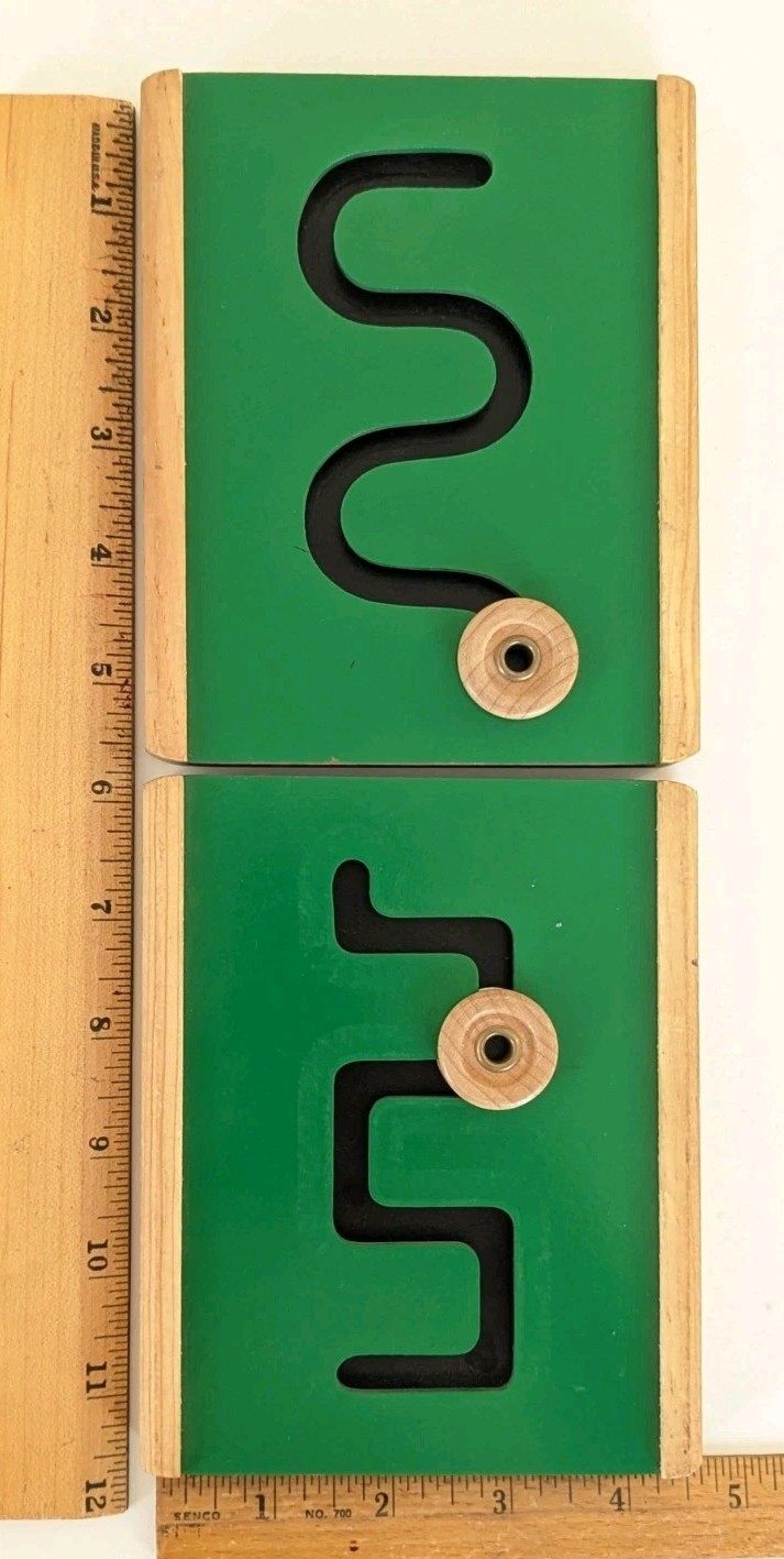 TAG Think And Grow Motor Shapes Set Wood Montessori Style Learning Toy Preschool