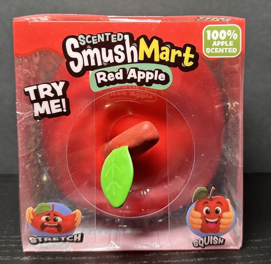 Crazy Fun SmushMart Scented Red Apple Squishy Squeeze Toy Ages 6+