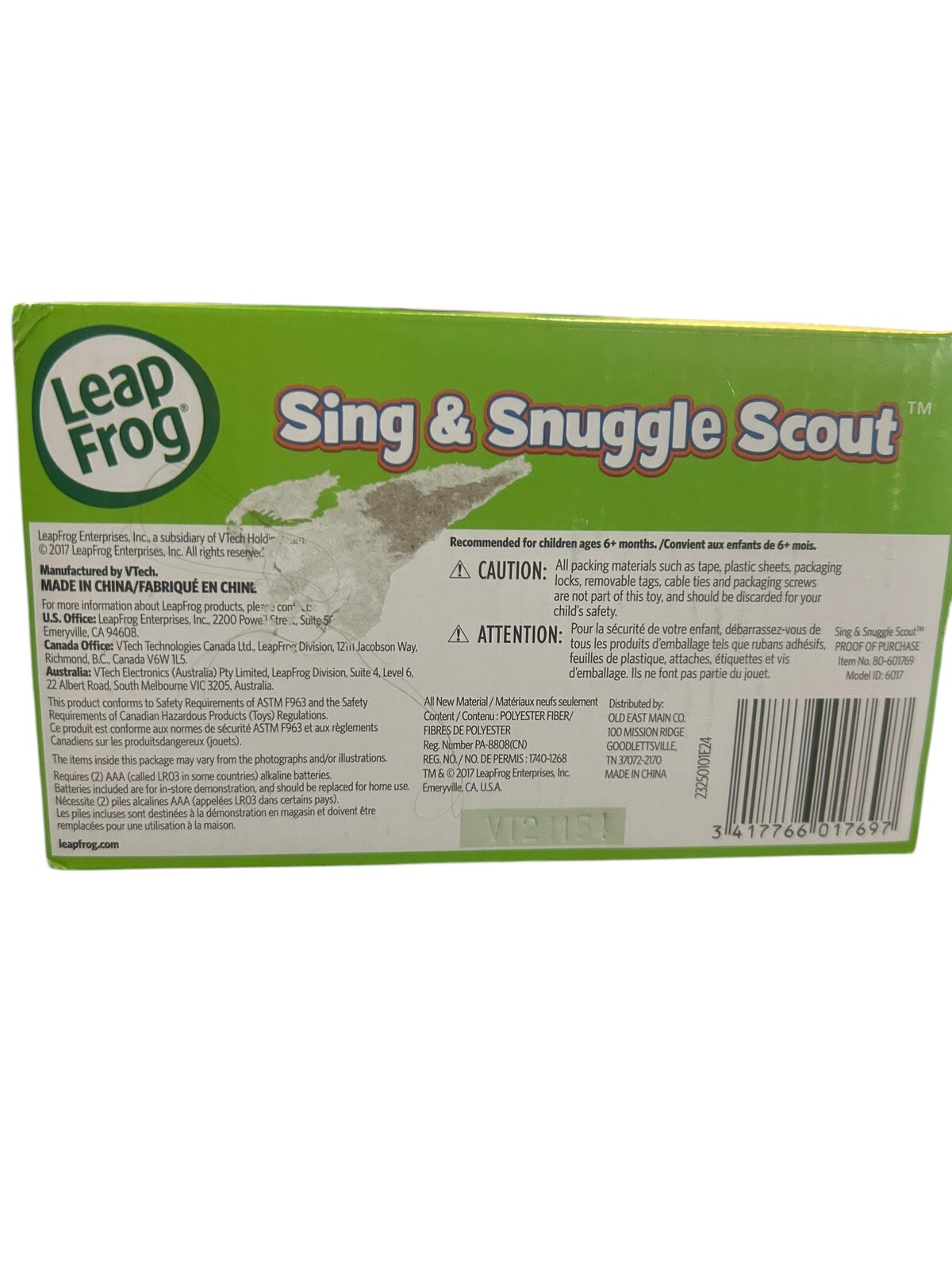 NEW LeapFrog Sing & Snuggle Scout Interactive Puppy Learning Toy Baby Toddler