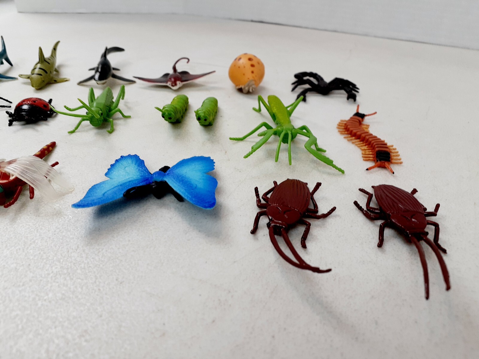 Lot Of 20 Safari Ltd Mini Figures Bugs Insects 2″-3″ Cake Toppers Education 524