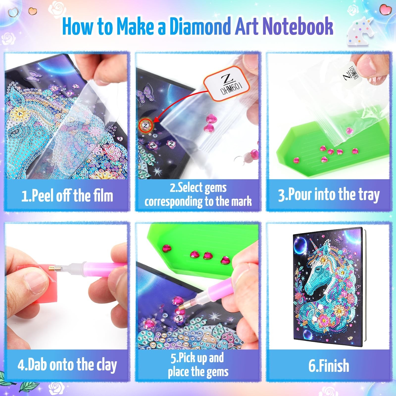 Unicorn Gifts for Girls 5 7 8 9 Year Old, Craft Kits for Kids Age 6… Fast Ship