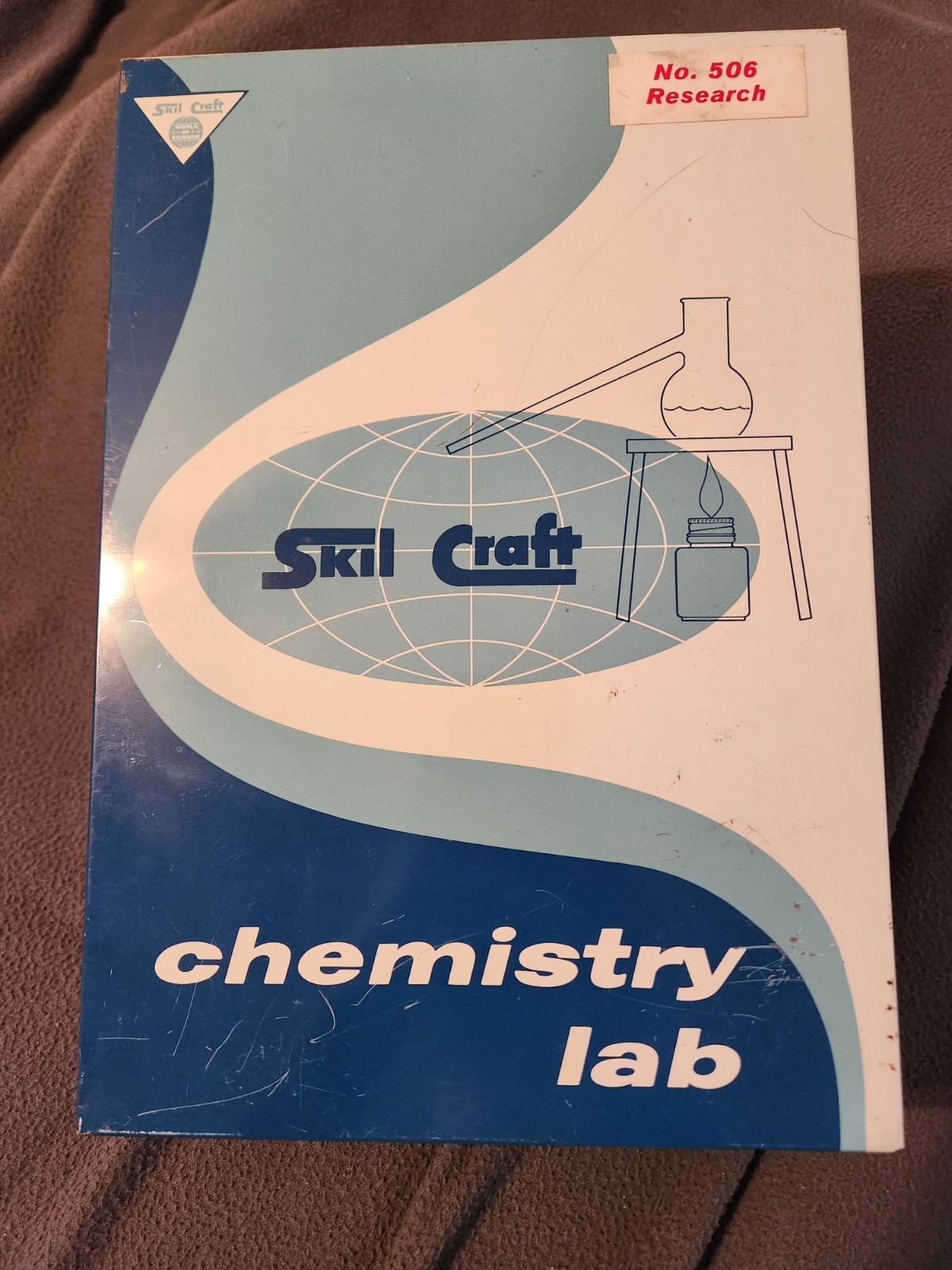 1960s Skil-Craft Chemistry Lab Set Nearly Complete Science Kit w/ Box Pyrex Tube
