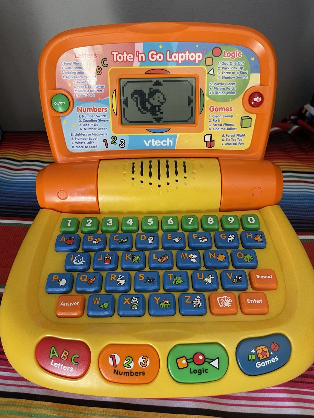 VTech Tote ‘n Go Laptop Learning Toy (Tested and Working)