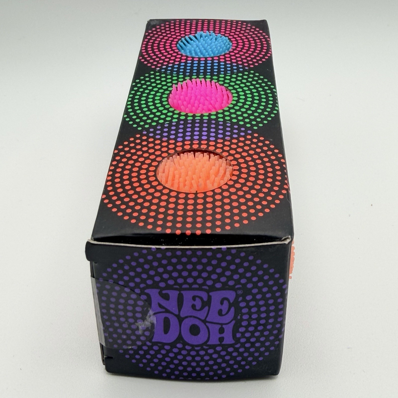 Nee Doh Teenie Fuzz Ball The Velvet Squeeze 3 Pack Multicolor Blue Pink Orange