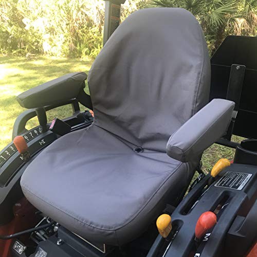 , Custom Fit Kubota Seat Covers for Tractor B2301 B2601 (KU25 C8 C8 Gray Endura