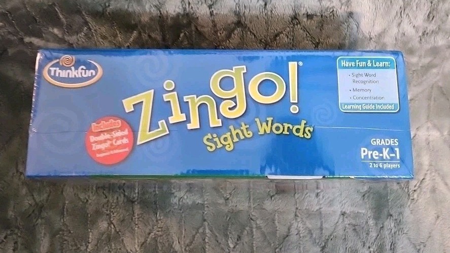 ThinkFun Zingo! Sight Words Game Pre-K to 1 Ages 4-7 Years New Sealed
