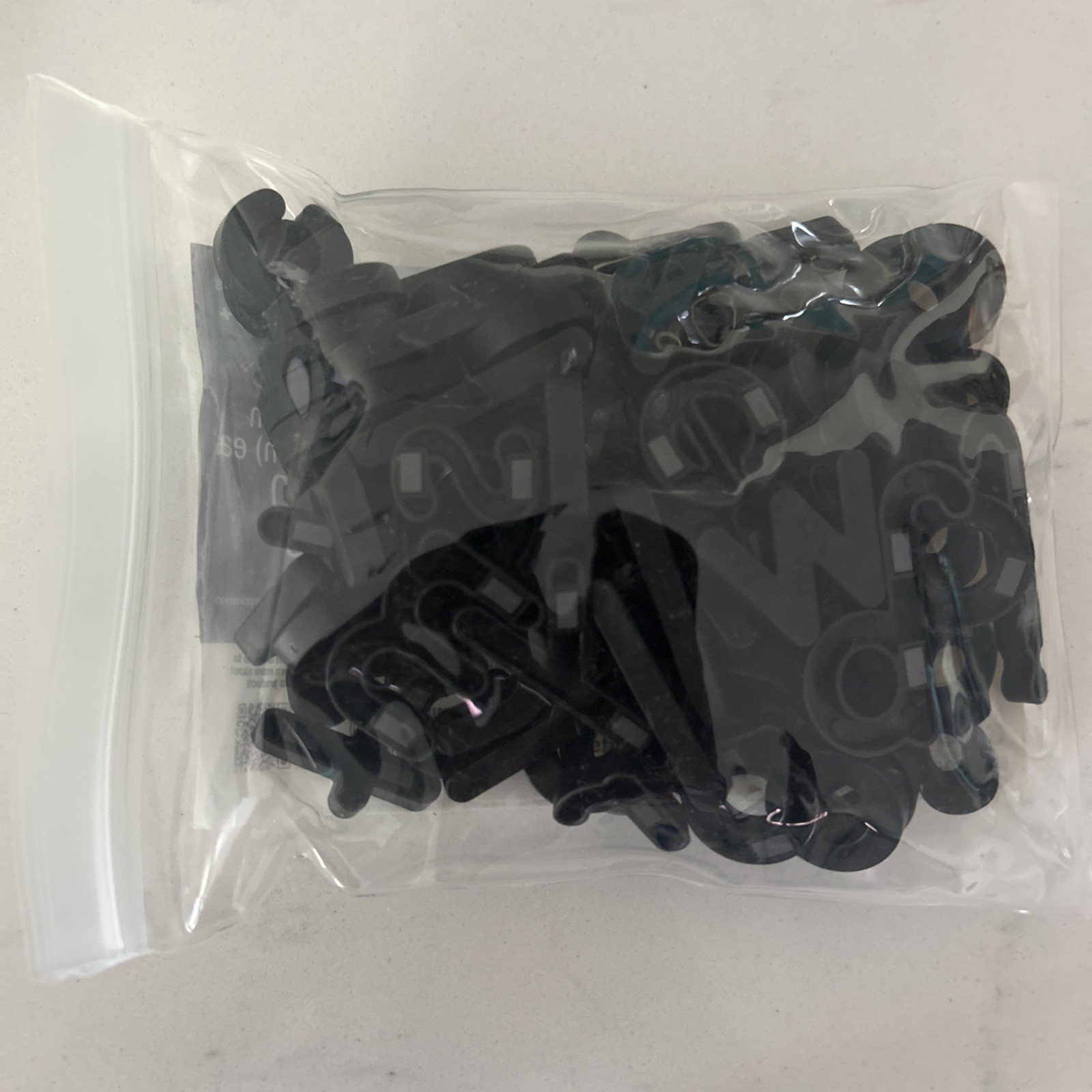 EZread Black Plastic Magnetic Letters Set Of 80 Letters Really Good Stuff Brand