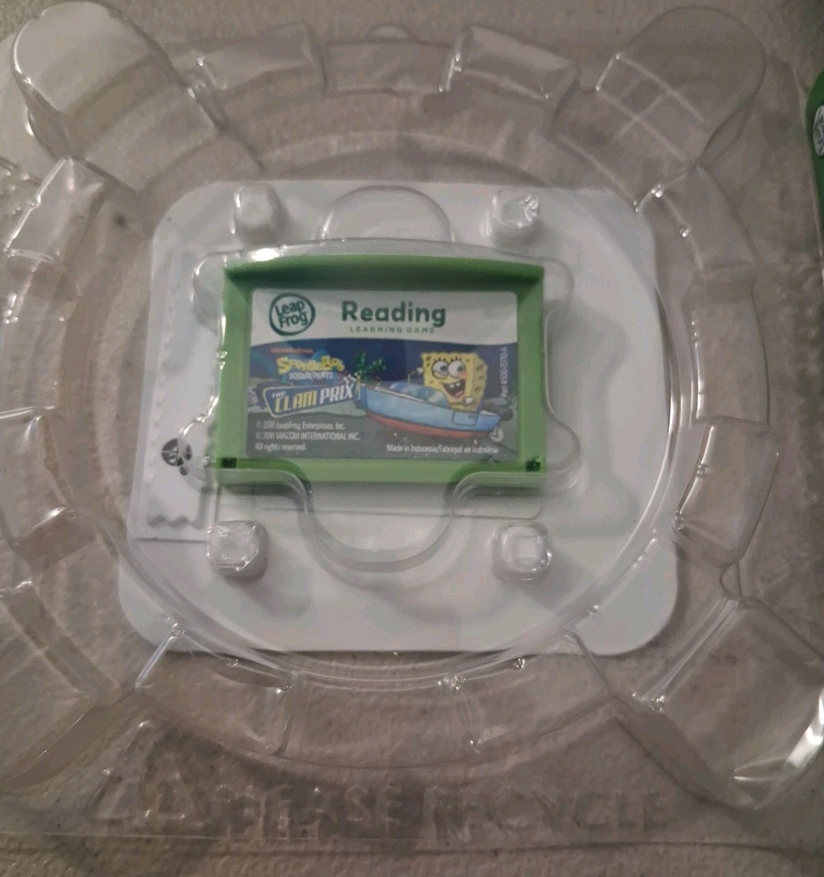 Leappad LeapFrog Explorer SpongeBob Squarepants The Clam Prix Learning Game