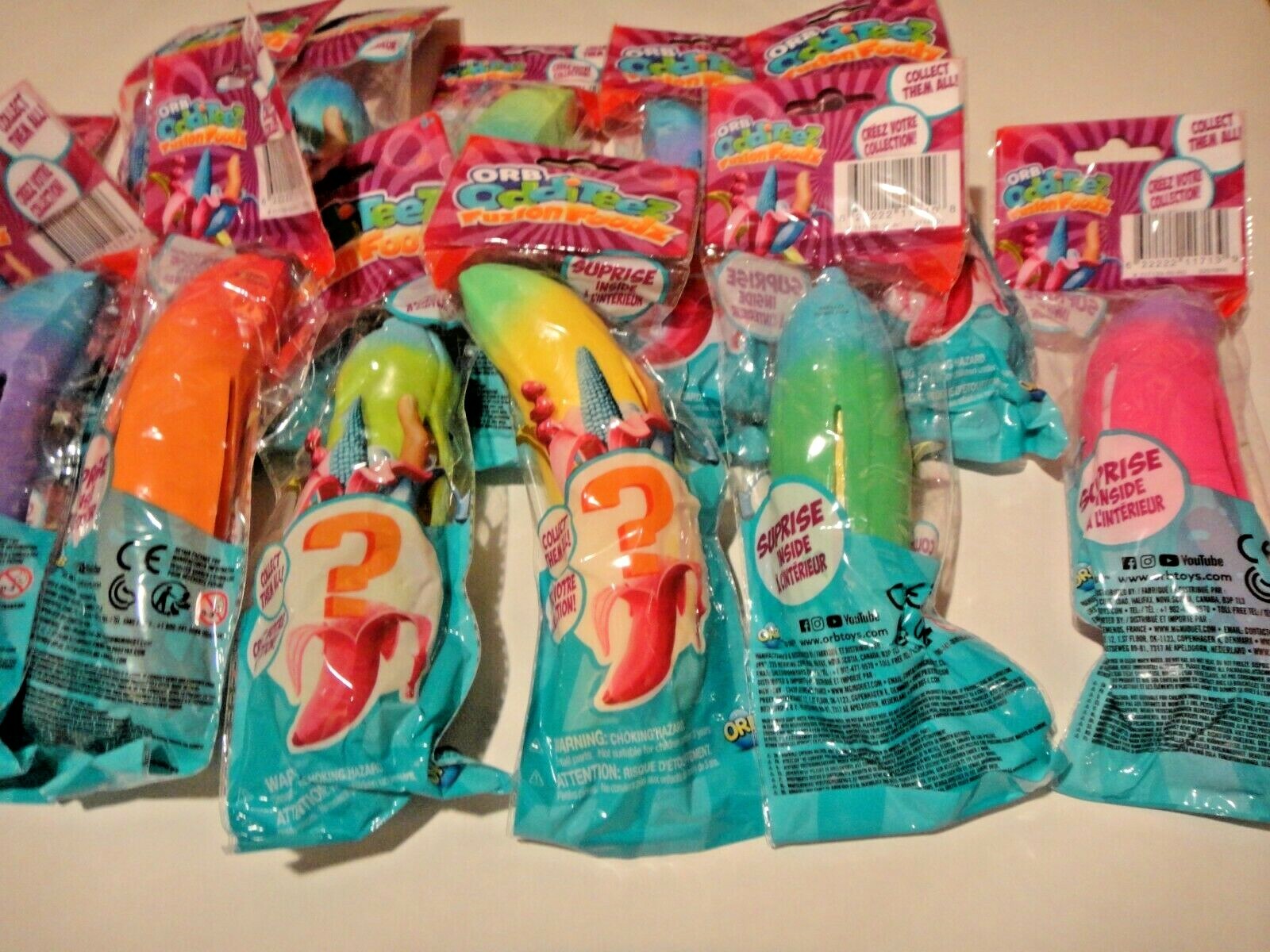 6 Pcs ORB Odditeez Fuzion Foodz Collect Them All Random Mix. color New US Seller