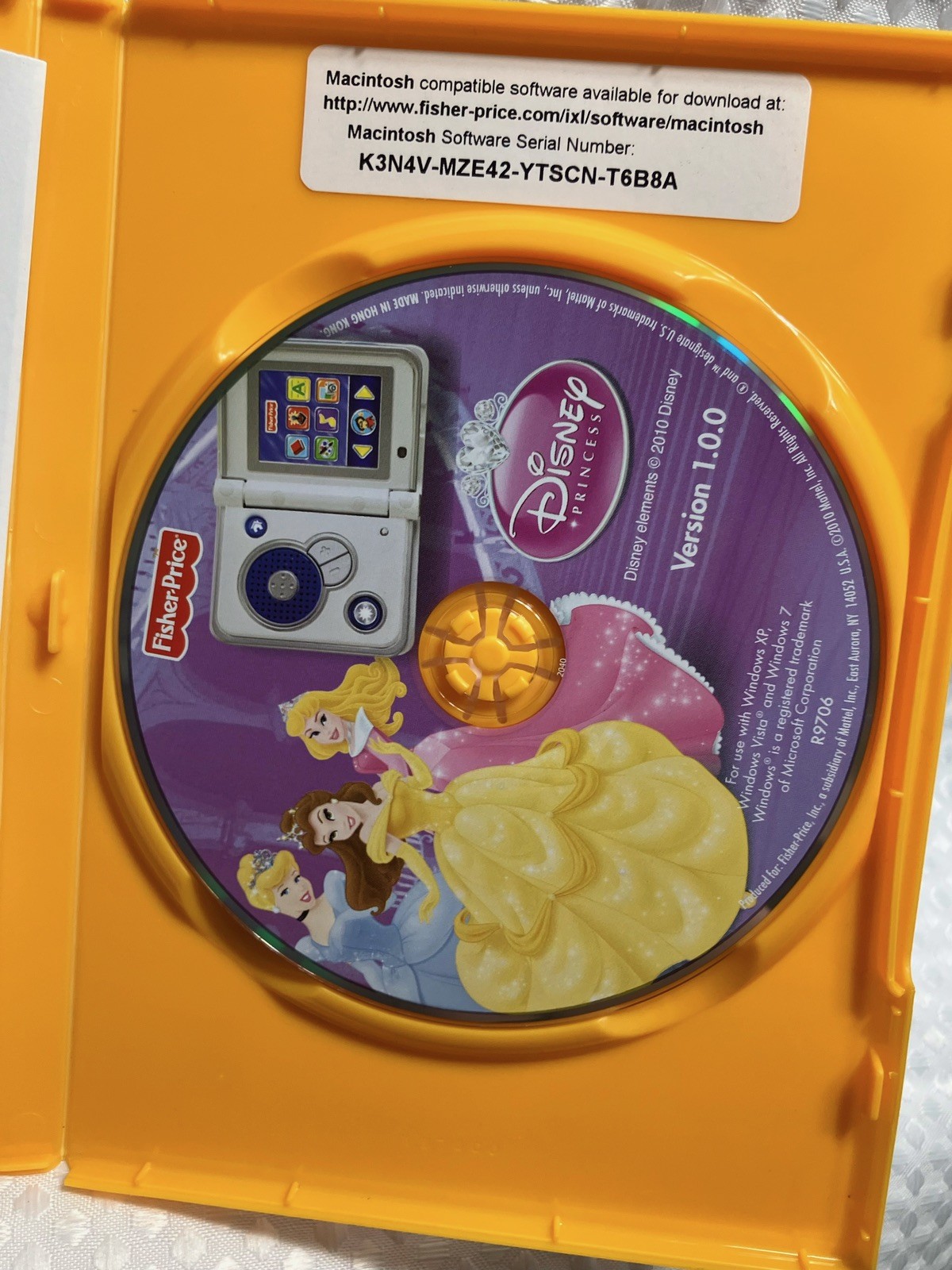 Fisher Price Disney Princess For iXL Learning System Good Used Condition