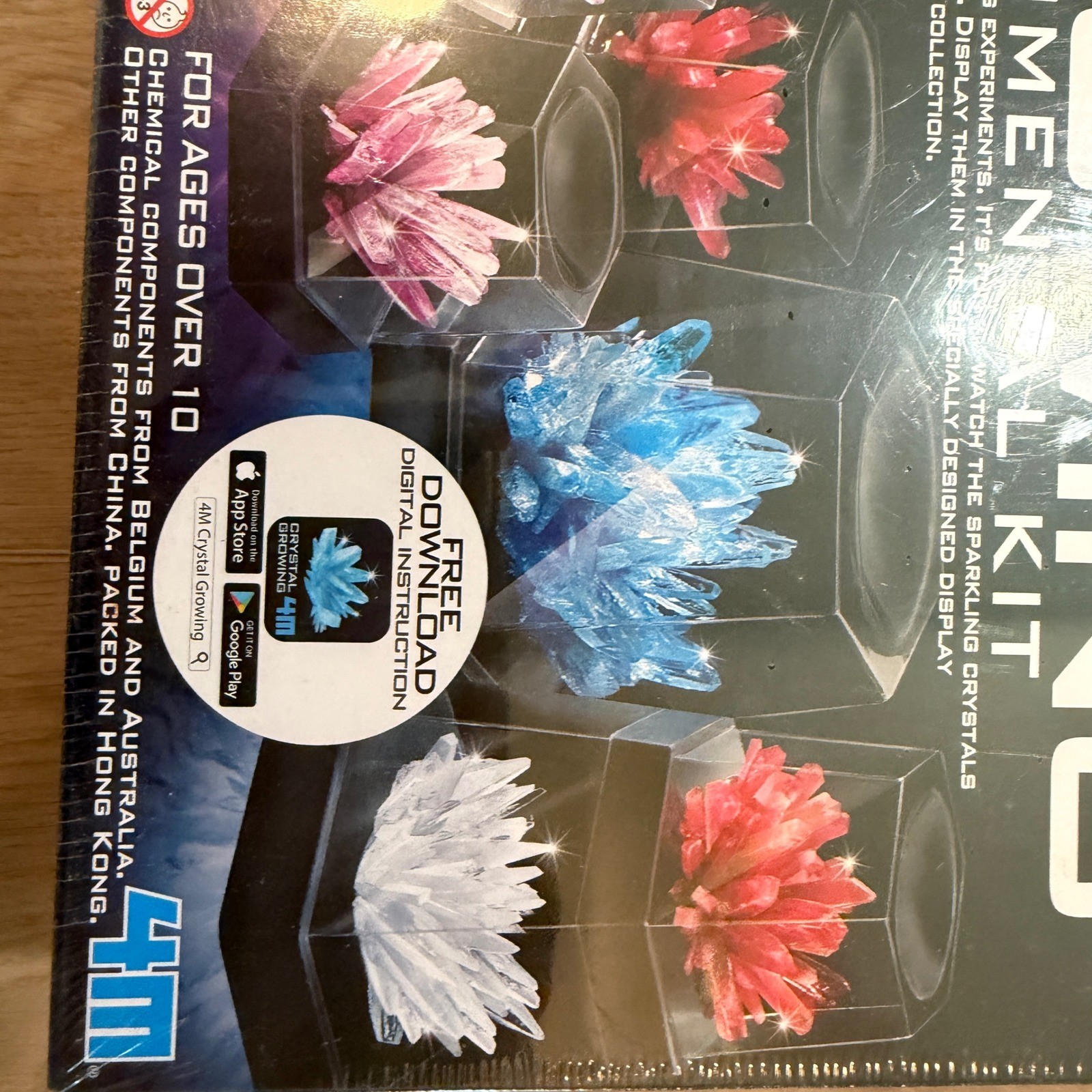 4M Crystal Growing Experimental Kit Unisex OS Multicolor STEM Science Gift Toy