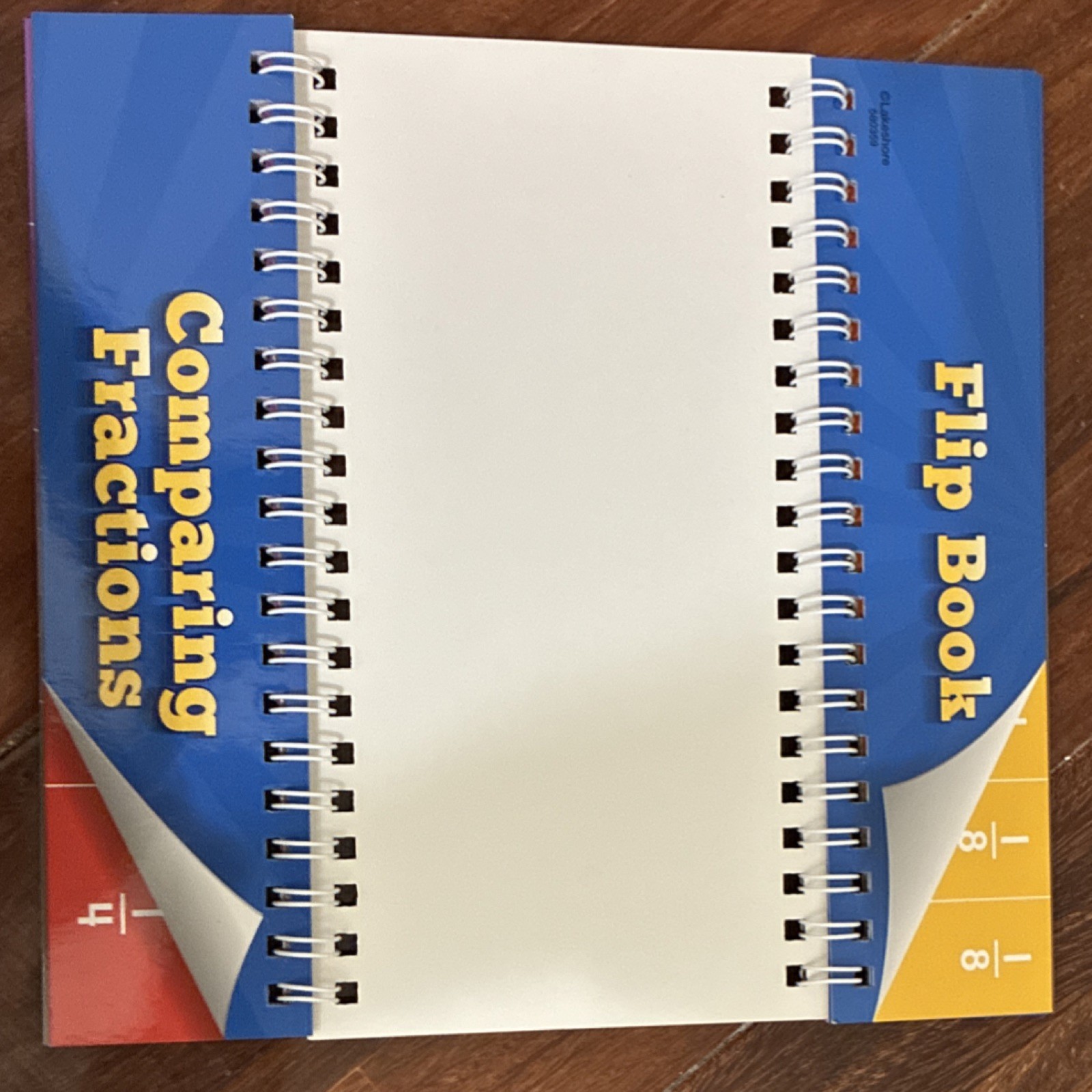 Lakeshore Comparing Fractions Flip Book Mathematics Ages 4-7 8-11 Years