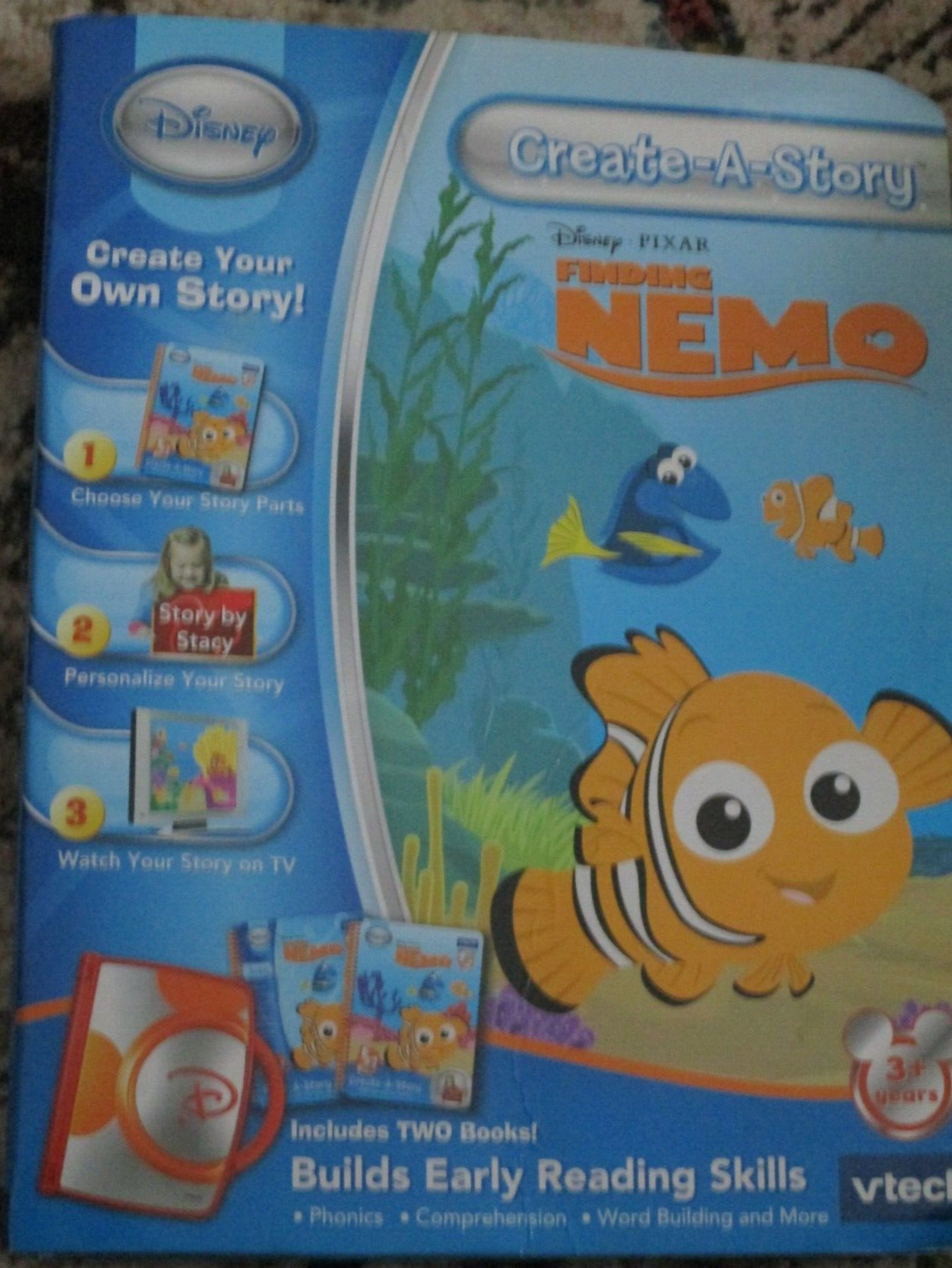 Disney vtech Create-A-Story Finding Nemo Kids Builds Early Reading Skills NEW