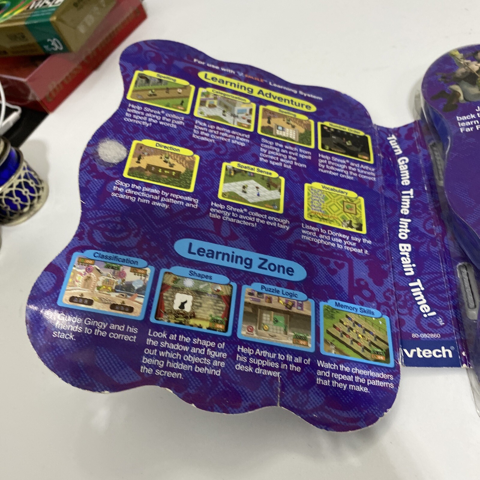 VTech VSmile Shrek the Third Arthur’s School Day Adventure Video Game Sealed