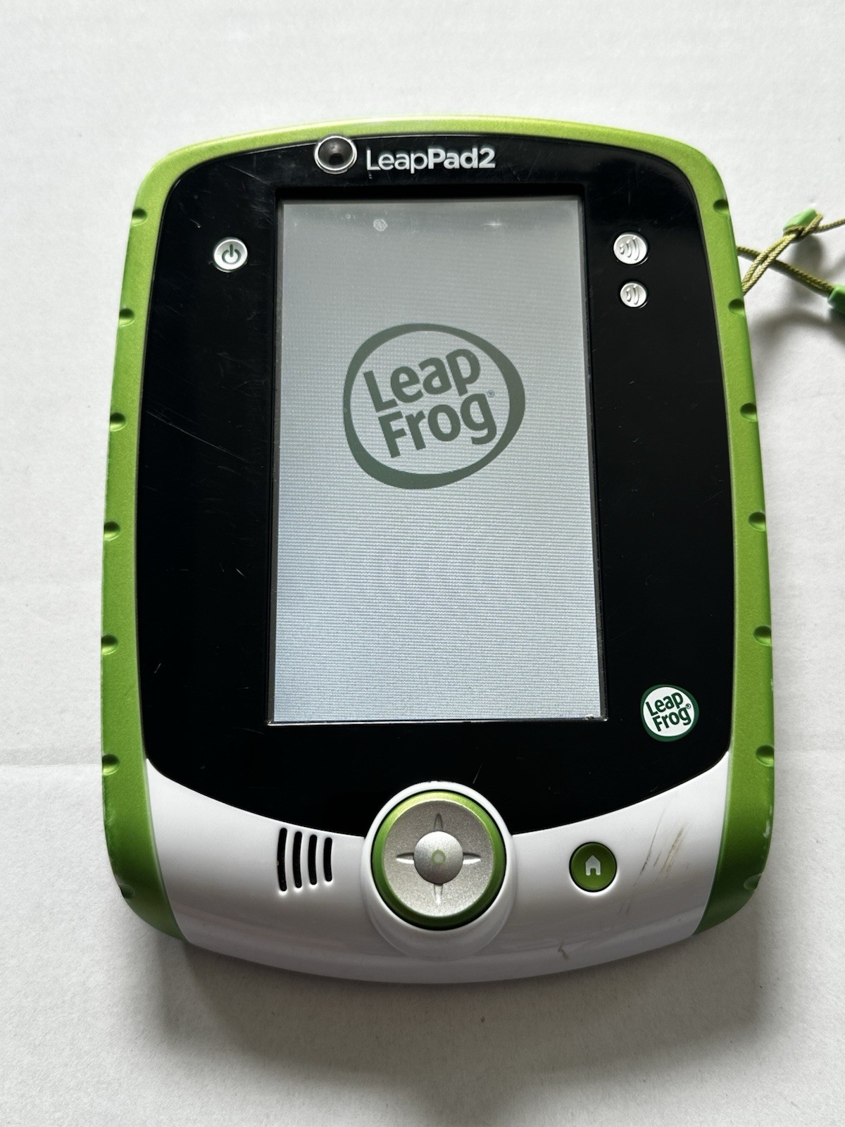 LeapFrog LeapPad2 Explorer Kids Tablet Green White With Stylus Tested & Working