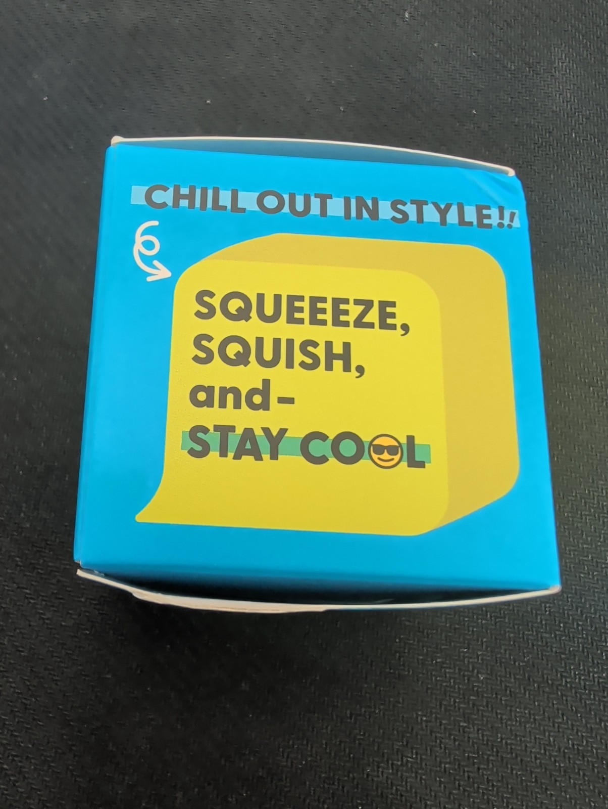 J’Adore Cool Cube Squishy TikTok Viral Stress Toy Super Soft Fidget Target Blue