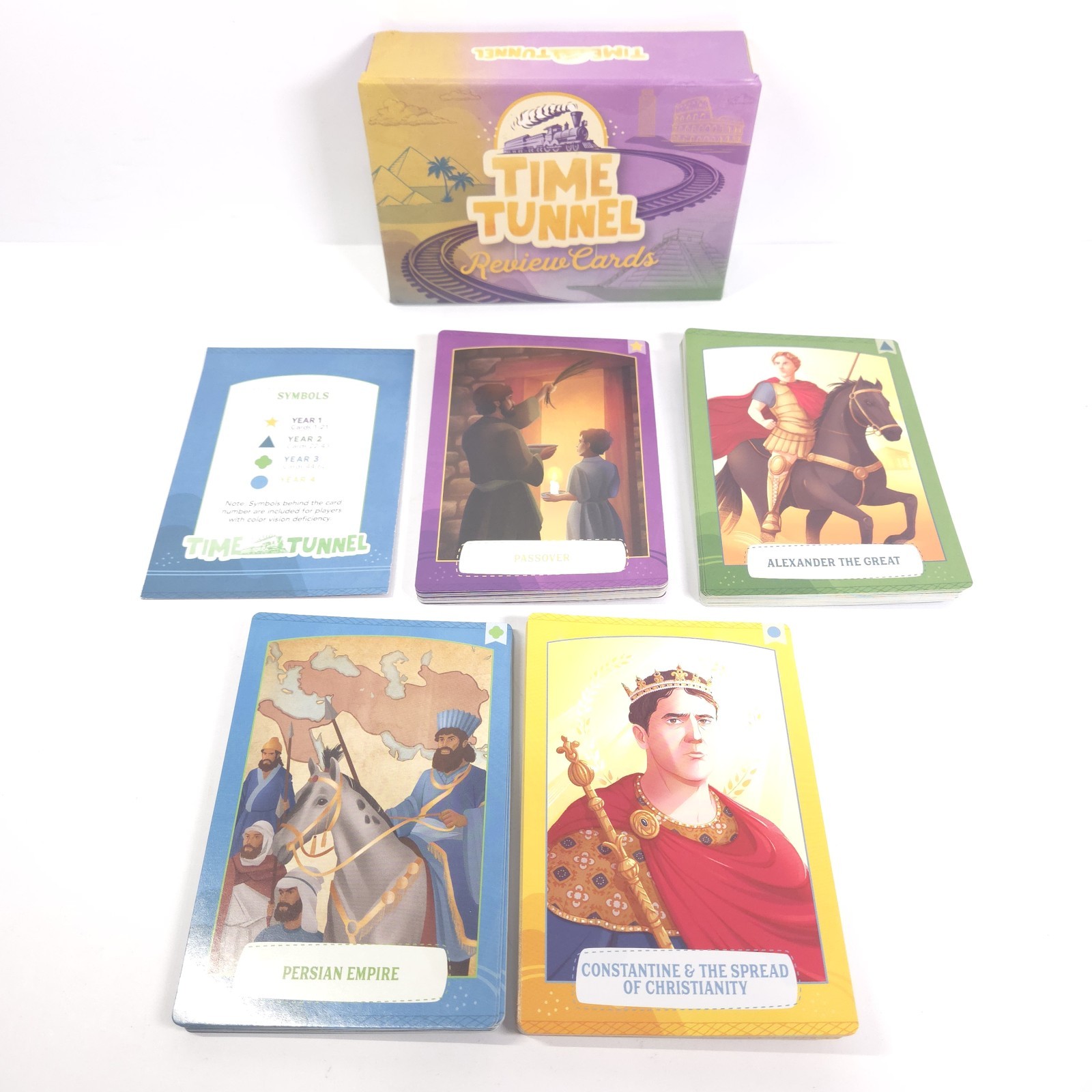 The Good and Beautiful Time Tunnel Review Cards Set History 1-4 Homeschool