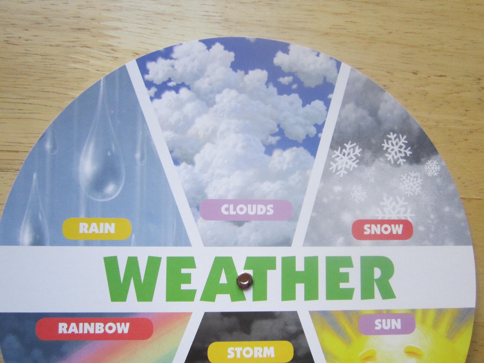 Teaching Tree Educational Spinner 8″ Guide To The Sky Cirrus Stratus Cumulus Pkg