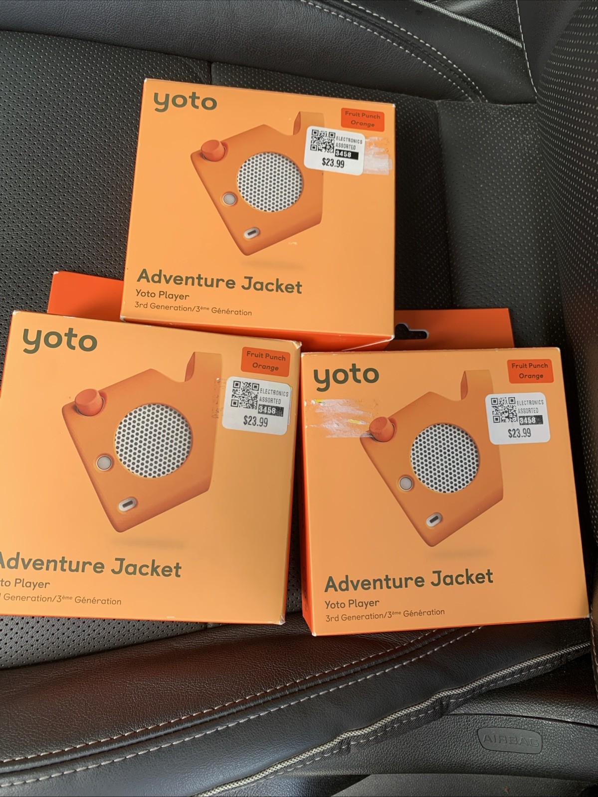 3 Yoto Player 3rd Generation Adventure Bump Proof Jacket – Fruit Punch Orange