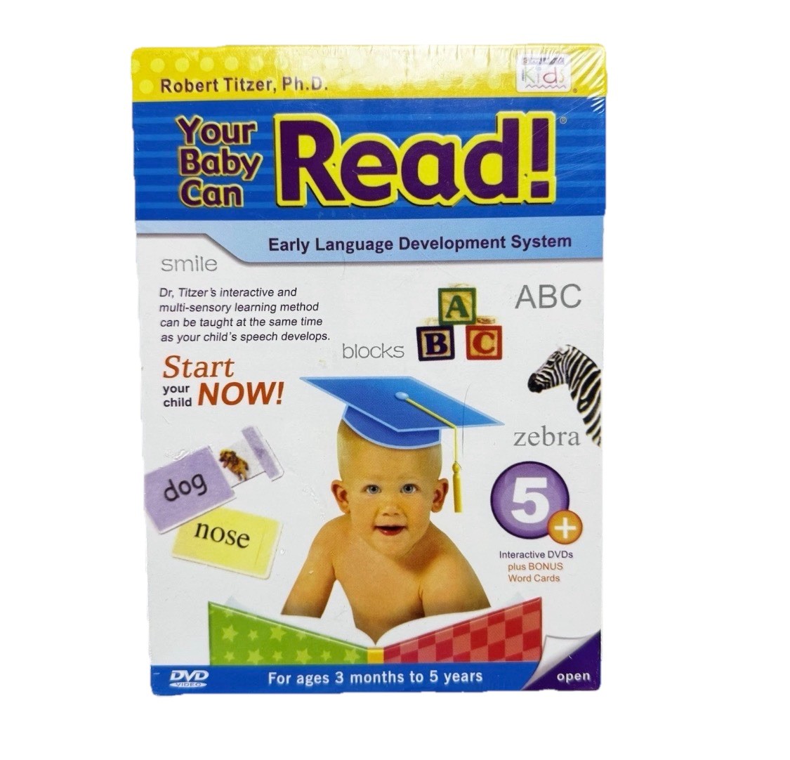 Your Baby Can Read special edition Early Language Development 5 DVDs Word Cards