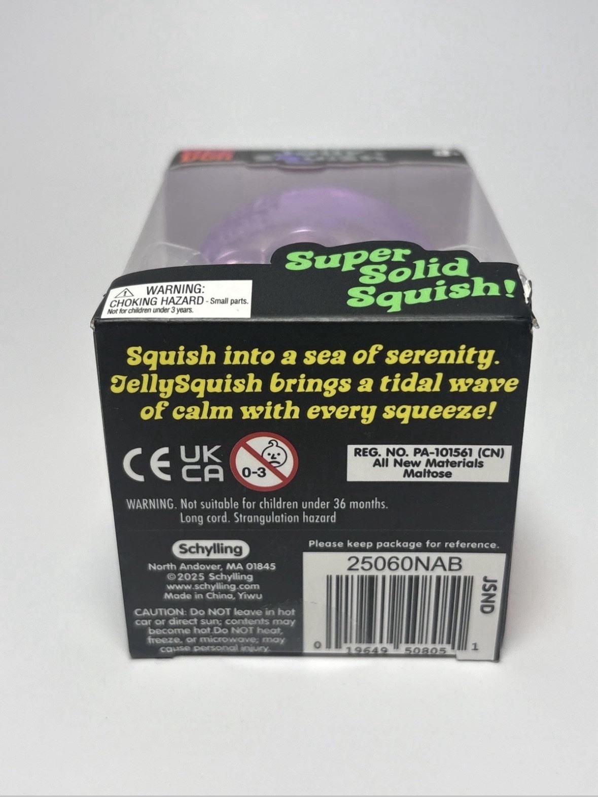Needoh Jelly Squish Purple Jellyfish Squishy Toy Schylling NEW SEALED AUTHENTIC
