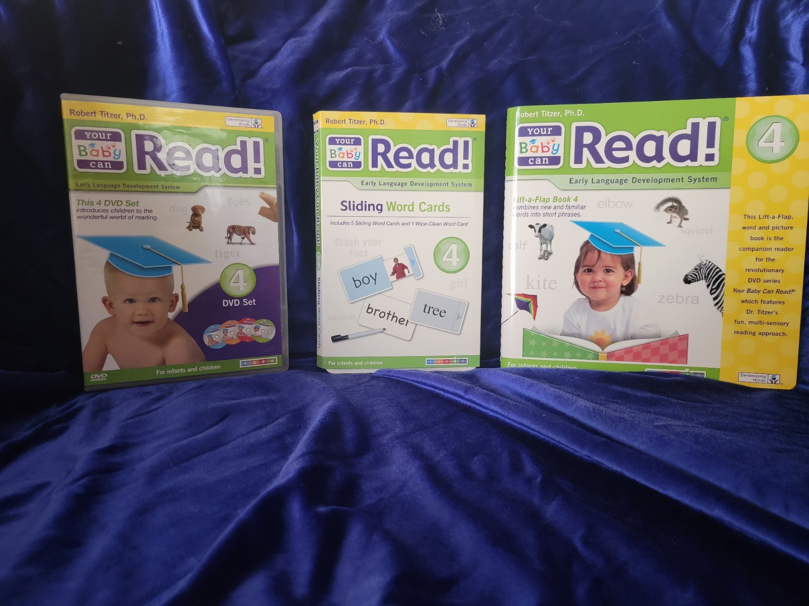 Your Baby Can Read Early Language Development System Flash Cards Book & CD Lot