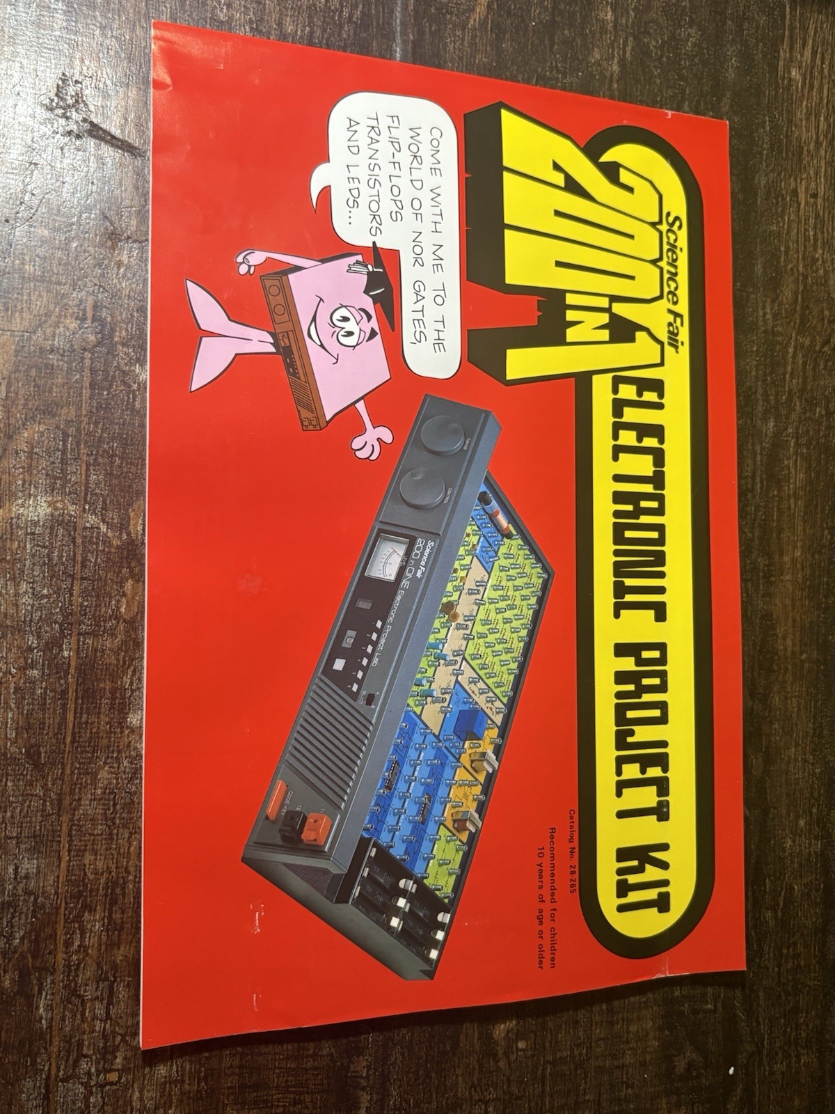 Radio Shack Science Fair 200 in 1 Electronic Project Lab 28-265 Untested Manual