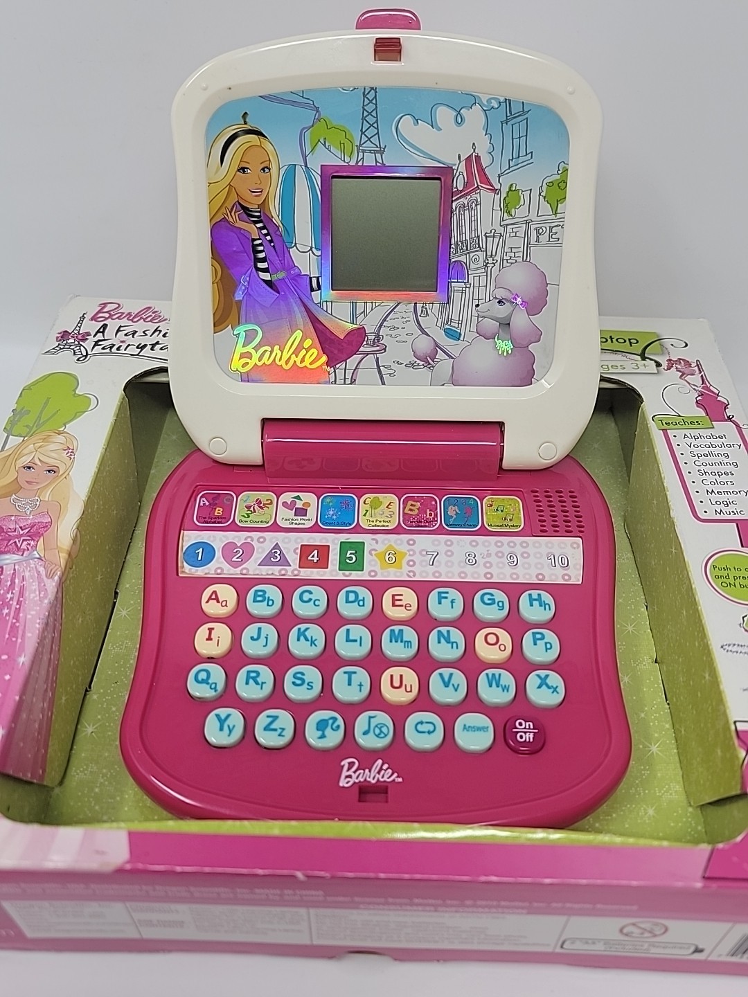 Barbie A Fashion Fairytale Little Learning Laptop. Read Untested