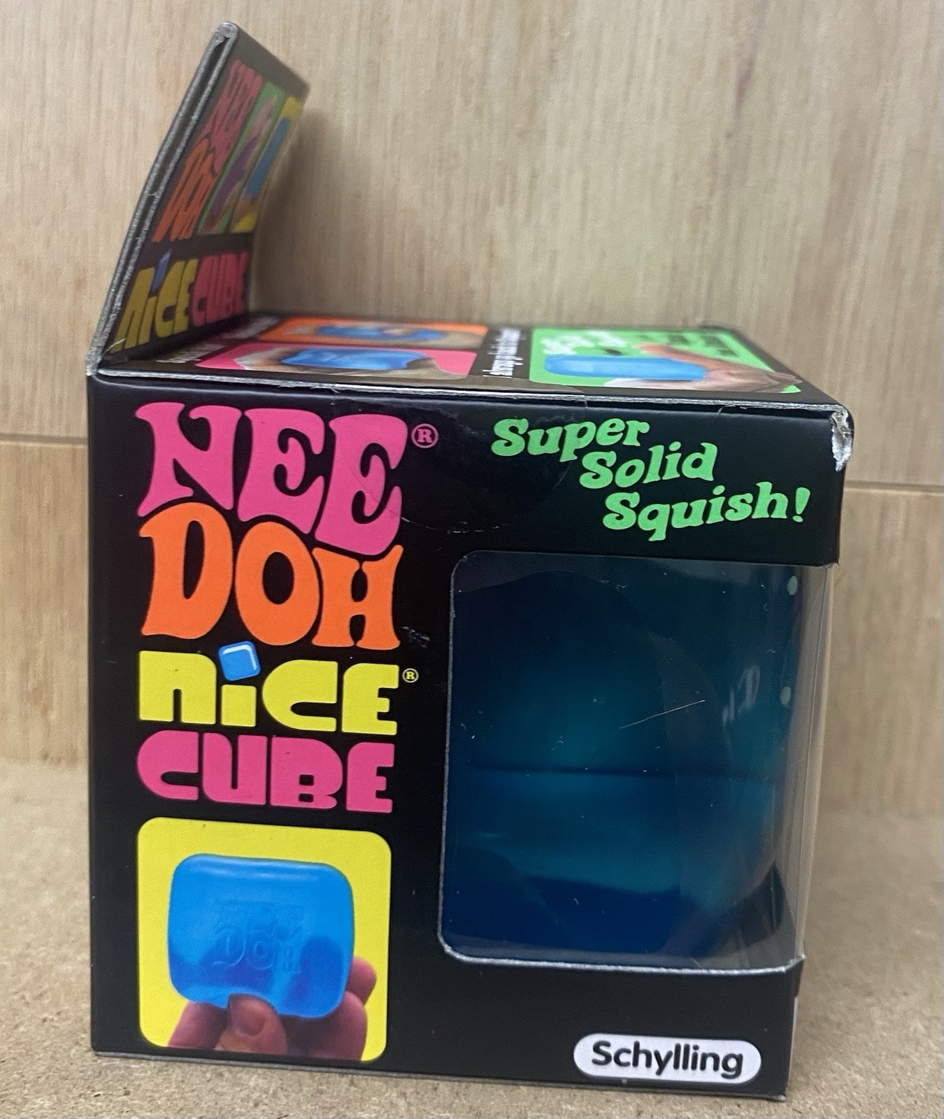 NEE DOH, Nice Cube,BLUE Super Solid Sqish