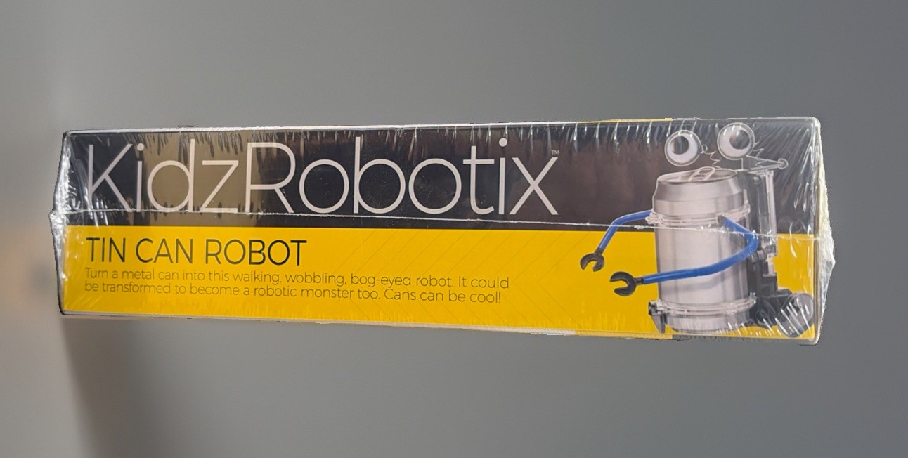 New Kidz Robotix Tin Can Robot – 4M STEM Toy Project Factory Sealed