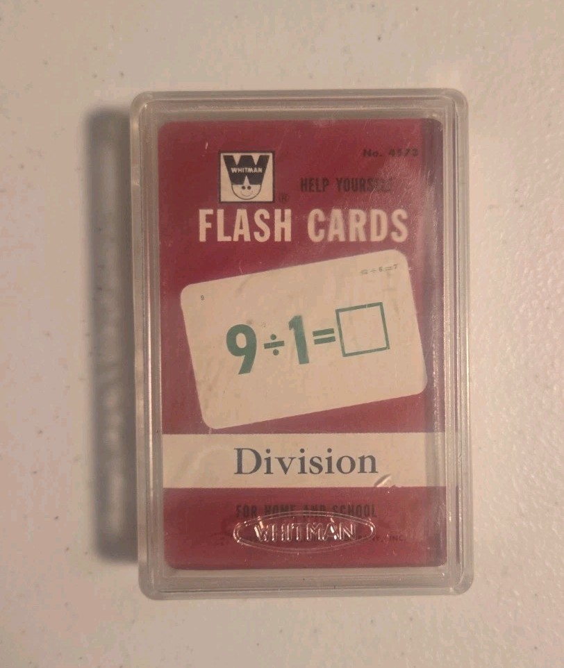 1962 WHITMAN DIVISION Flash Cards SEALED In Plastic Case