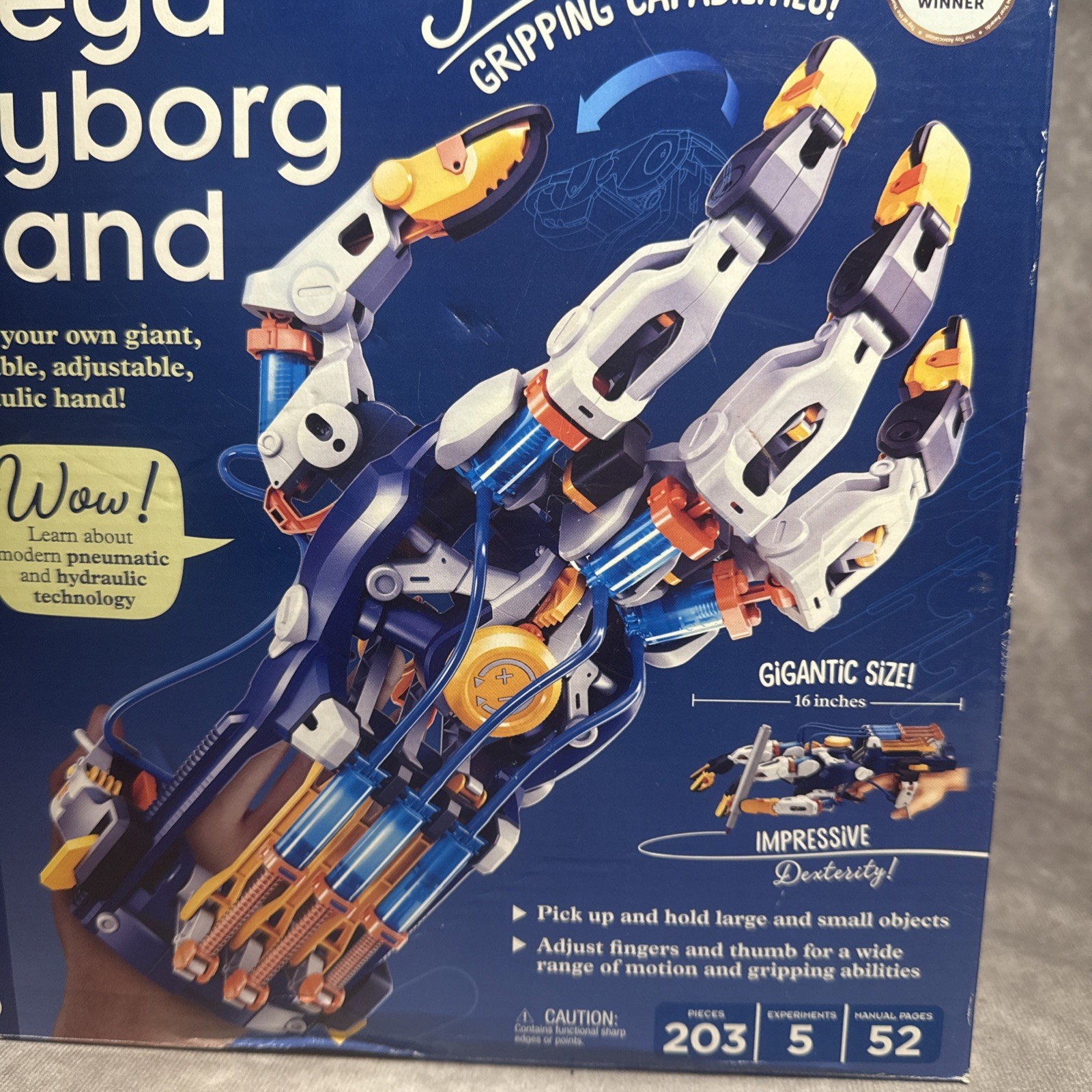 Thames & Kosmos 620501 Mega Cyborg Hand Kit STEM Hydraulic Pneumatic Multicolor
