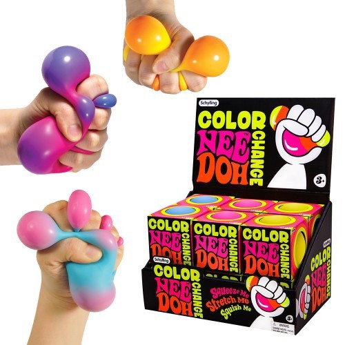 Nee Doh Lot of 6 funky 1 Nice Ice Baby 3 Color Change – New – 100% Authentic!!!