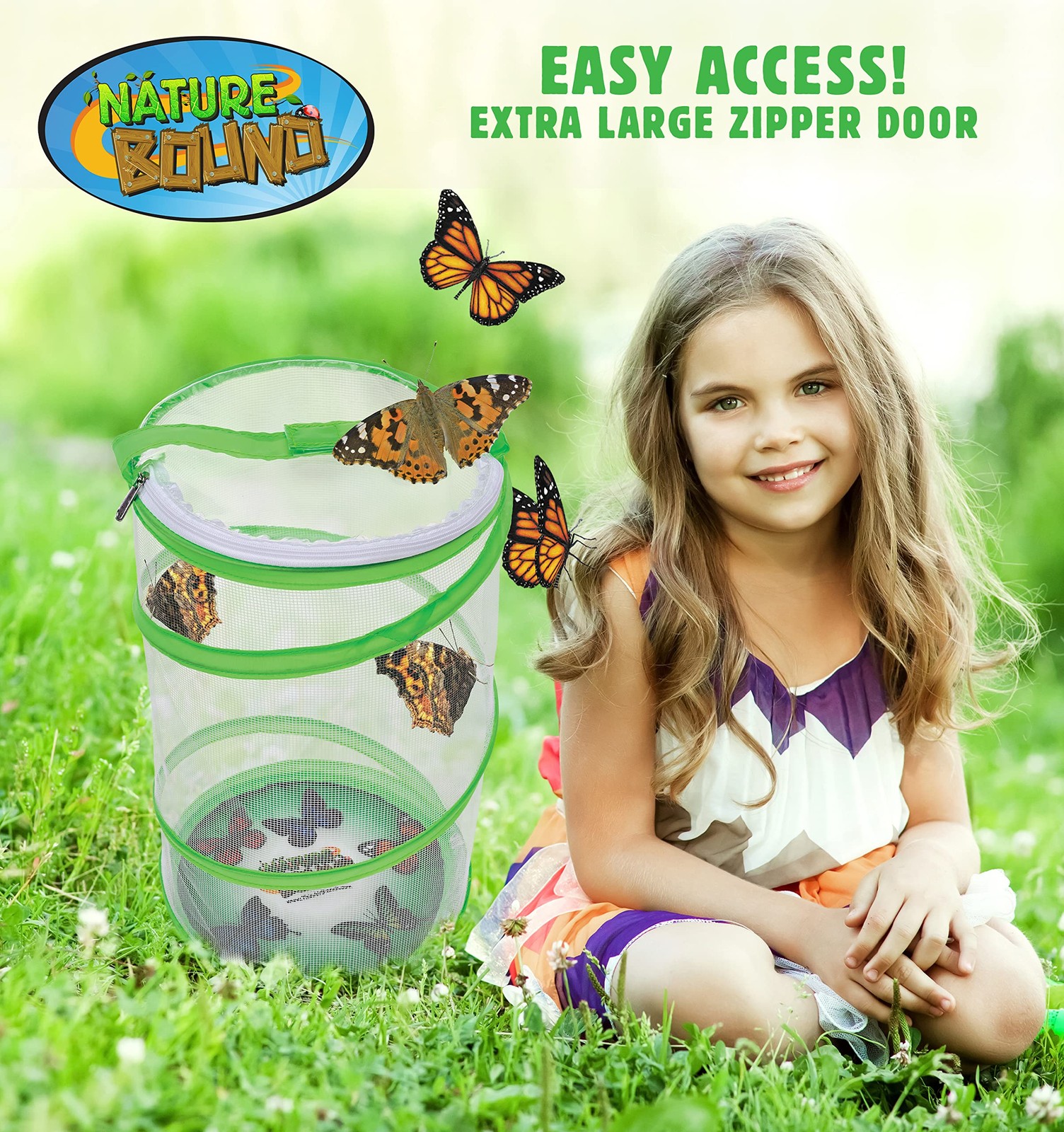 Butterfly Growing Kit – Live Caterpillar to Butterfly Project for Kids Includes