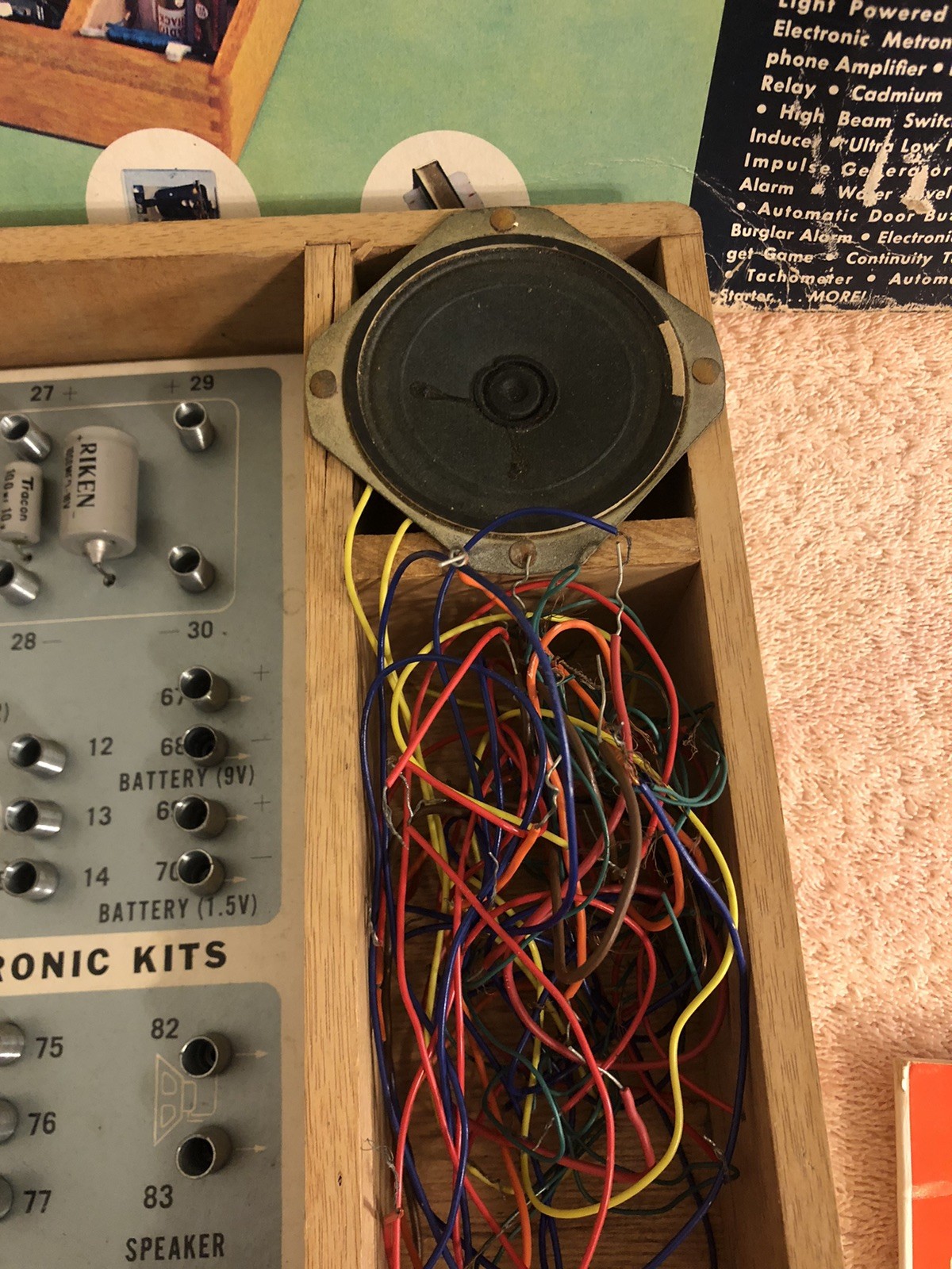 Vintage 1967 Radio Shack Science Fair Electronic Project Kit #201 Tested