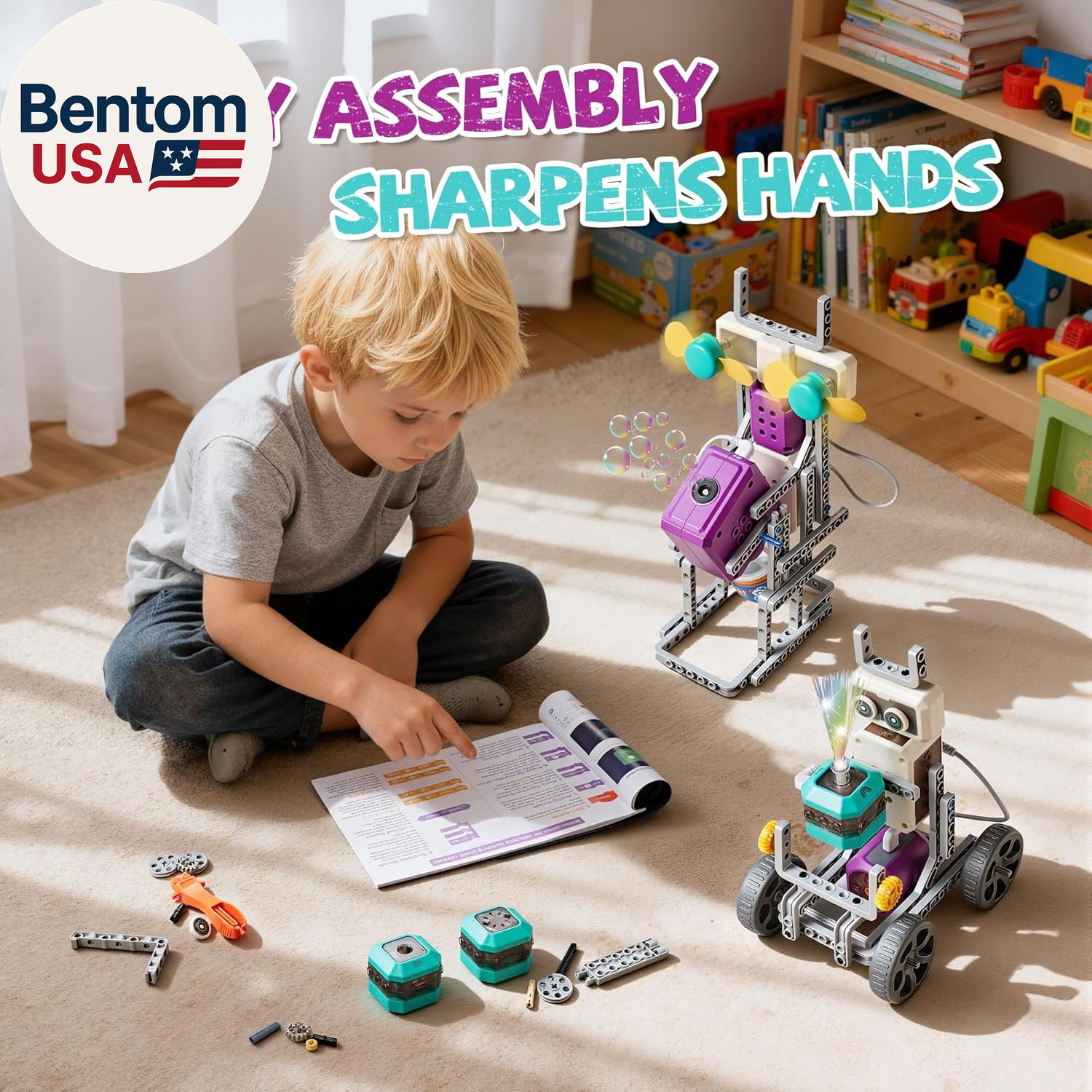 24-IN-1 STEM Circuit Science Experiments Robotics Kits Toys for Kids Ages 8-12 9