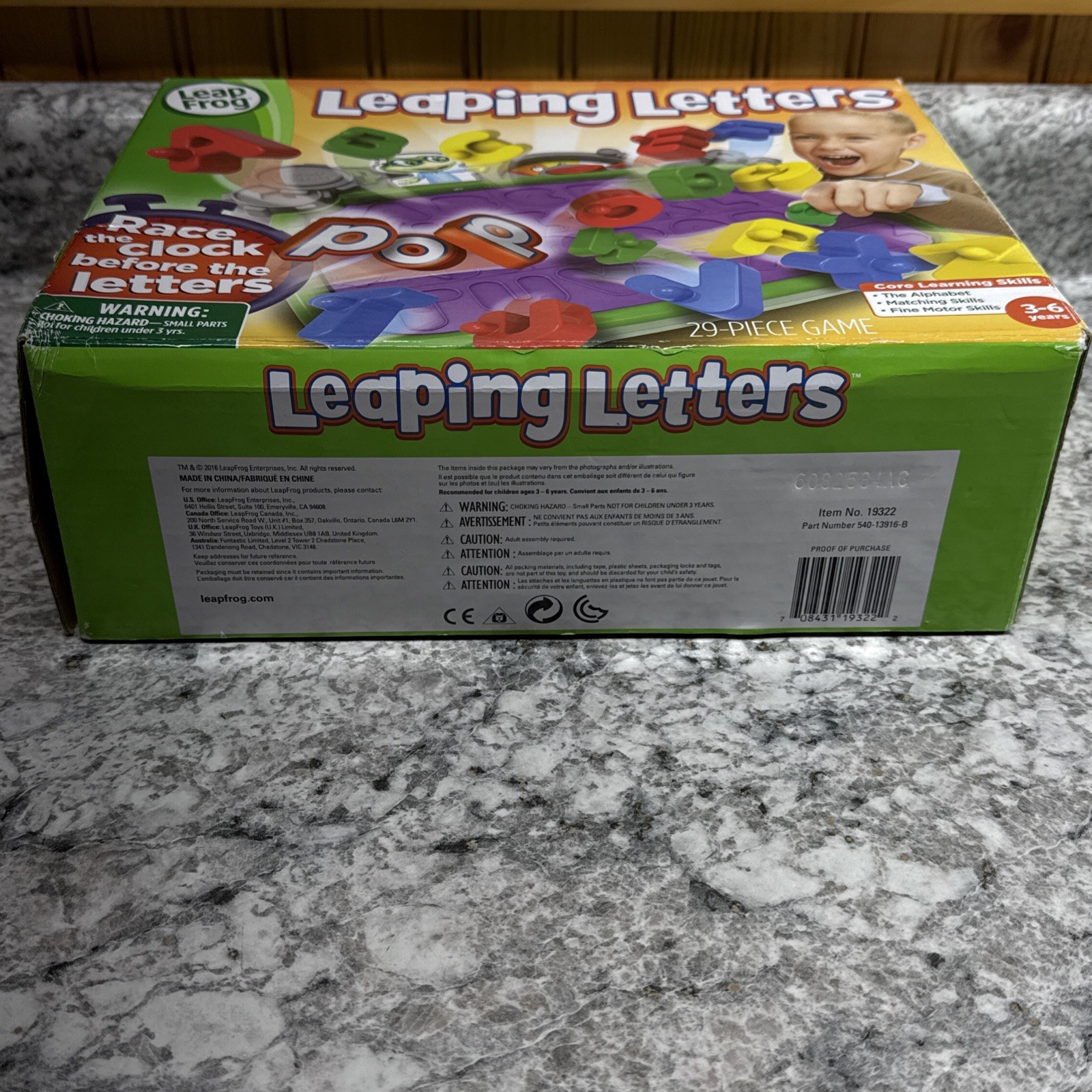 Leap Frog Leaping Letters ABC Alphabet Educational Race The Clock Game Complete