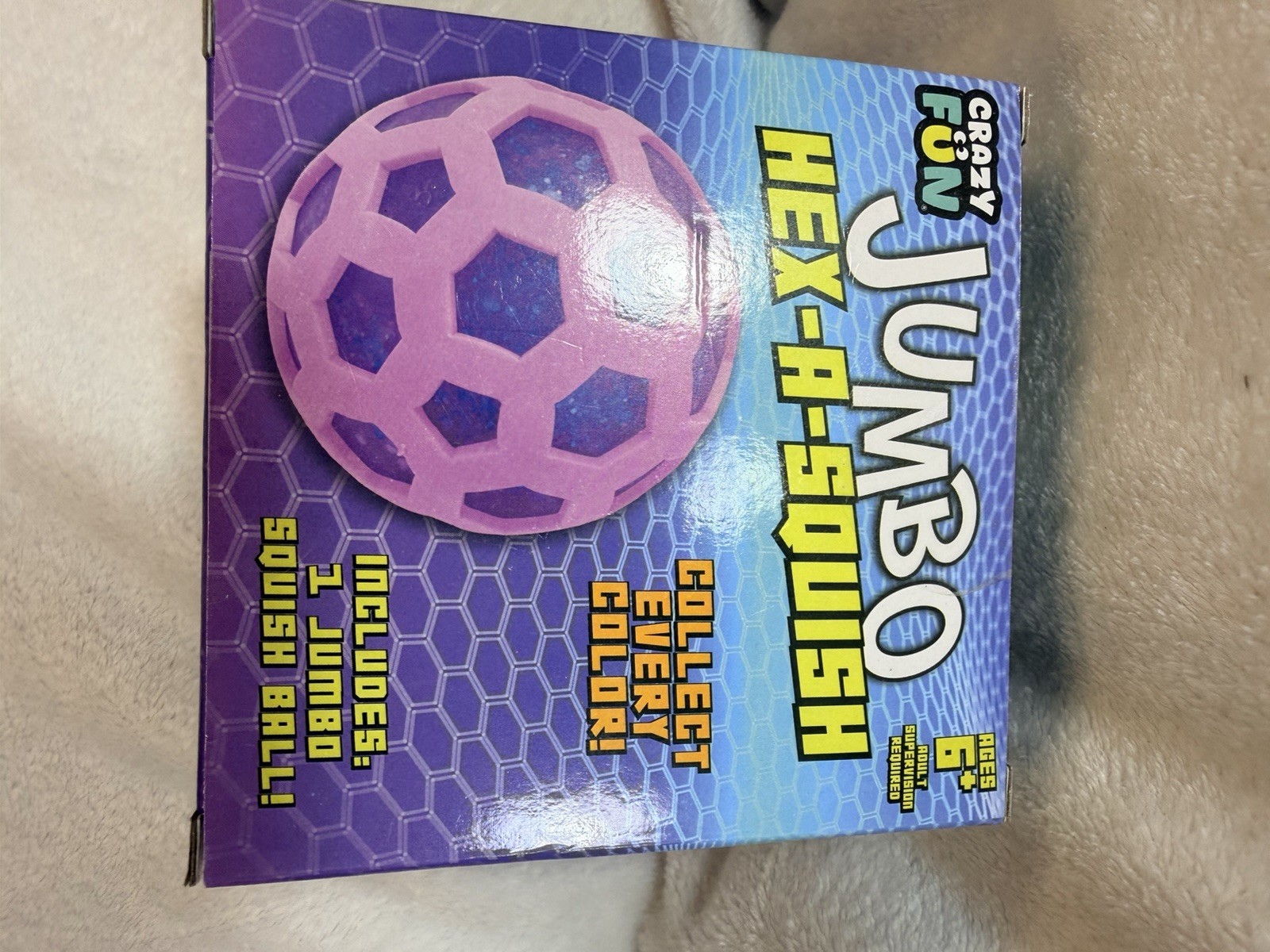 Crazy Fun Jumbo Hex A Squish Ball TikTok Viral Squishy Stress Toy Five Below