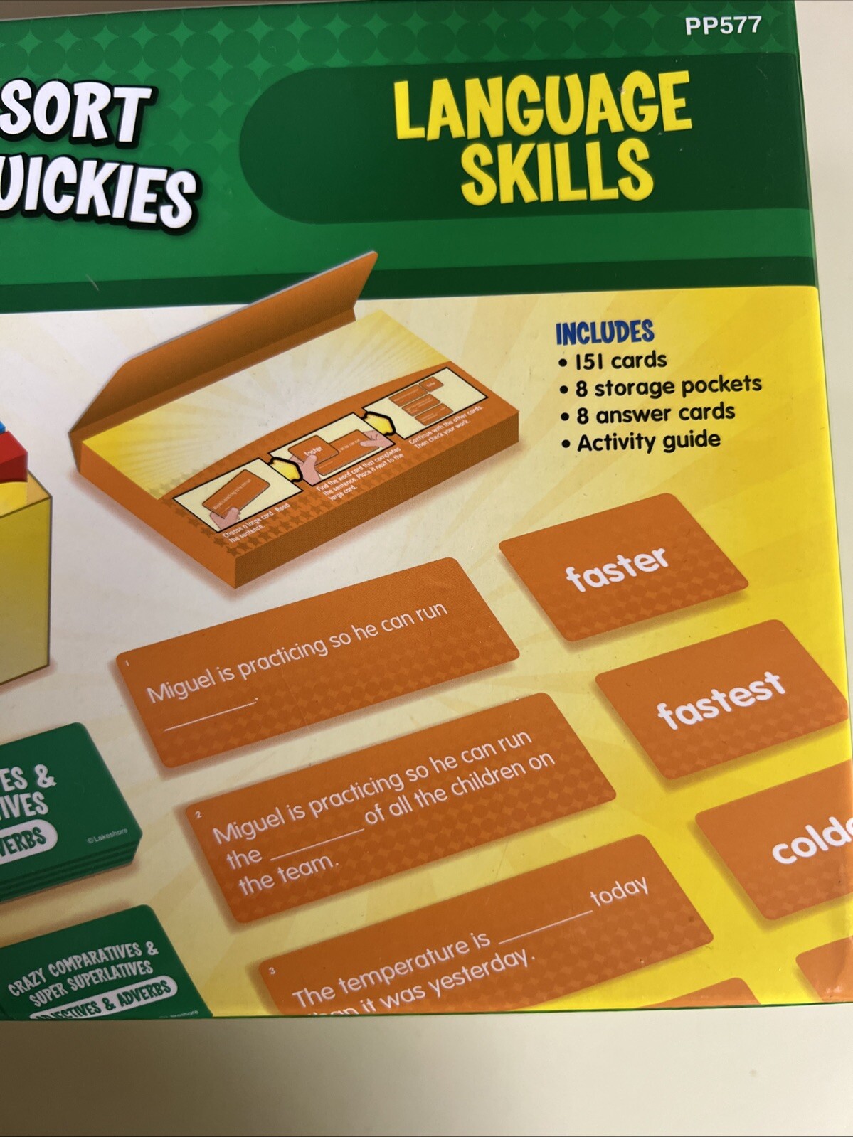 Lakeshore Language Skills Match & Sort Language Quickies Grades 2-3 #PP577 NEW