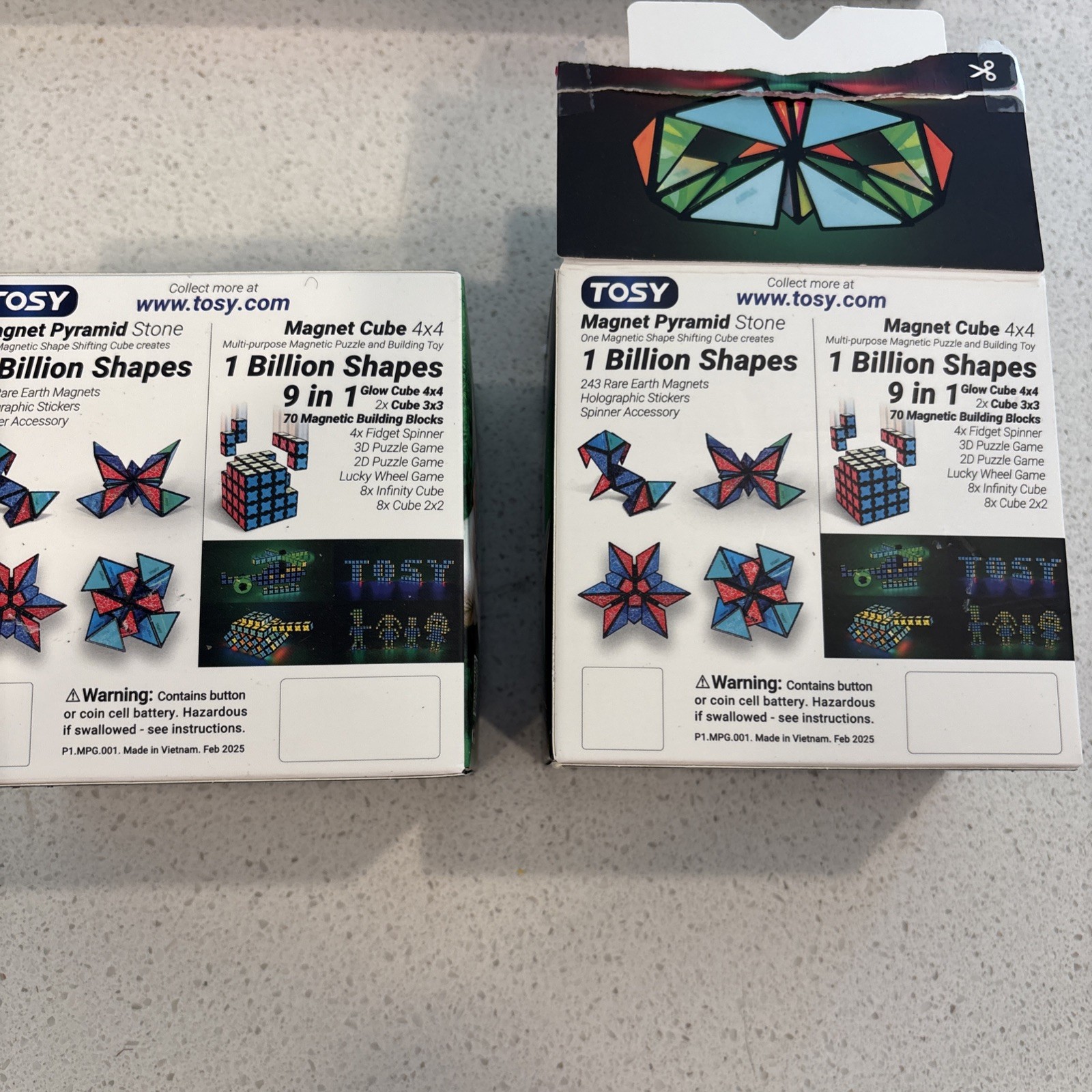 TOSY Magnet Pyramid Glow 1 Cube Transforms 1 Billion Shapes UV – A001