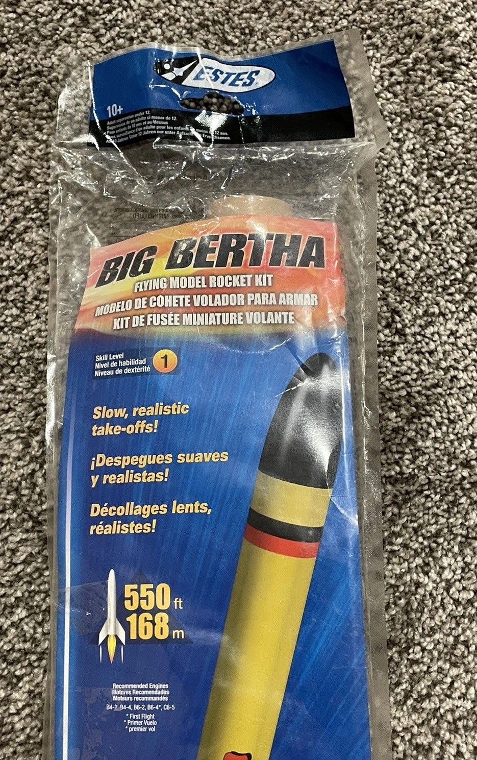 New! Estes 1948 Big Bertha 24″ Flying Model Rocket Kit