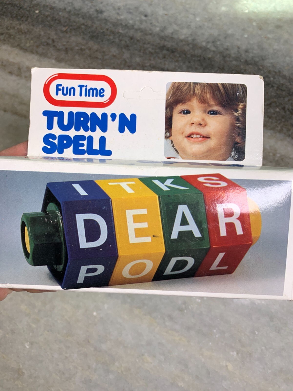 Vintage 1980s 80s Kids Kid’s Youth Spell Spelling Wheel Toy FunTime Turn n Spin