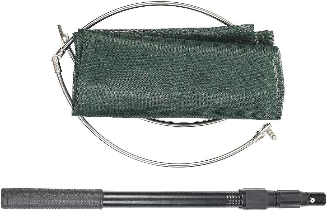 Professional Insect and Butterfly Net with 14″ Stainless Ring, 26″ Net Depth