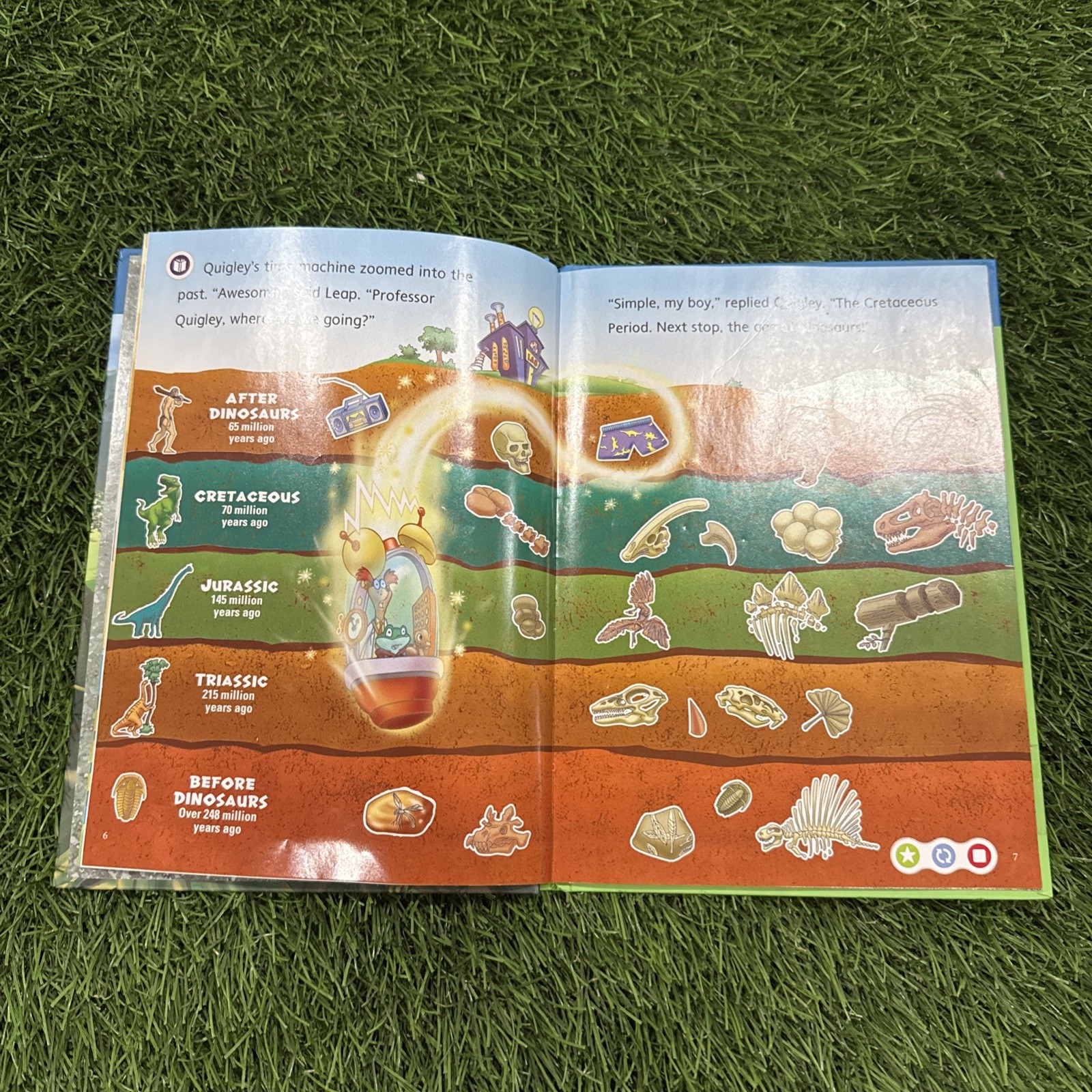 LeapFrog Tag, LeapReader book — LEAP AND THE LOST DINOSAUR 🦖 with 10 cards