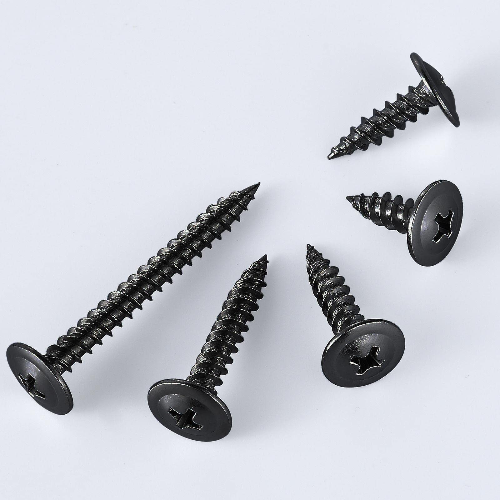 (60 pcs) Wensilon #10×3″ Black Phillips Truss Head Wood Screws Quick Metal