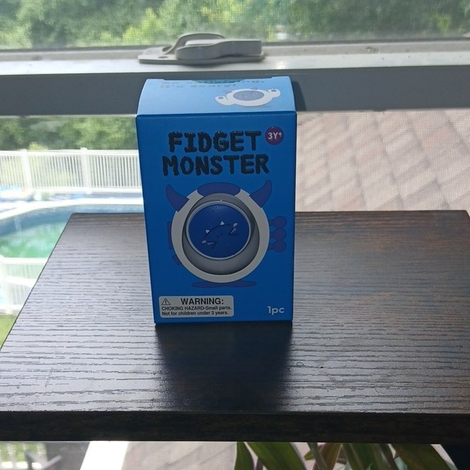 J’Adore Fidget Monster Sensory Fidget Toy Blue Age 3+ 3-4 Years 4-7 (1pc)